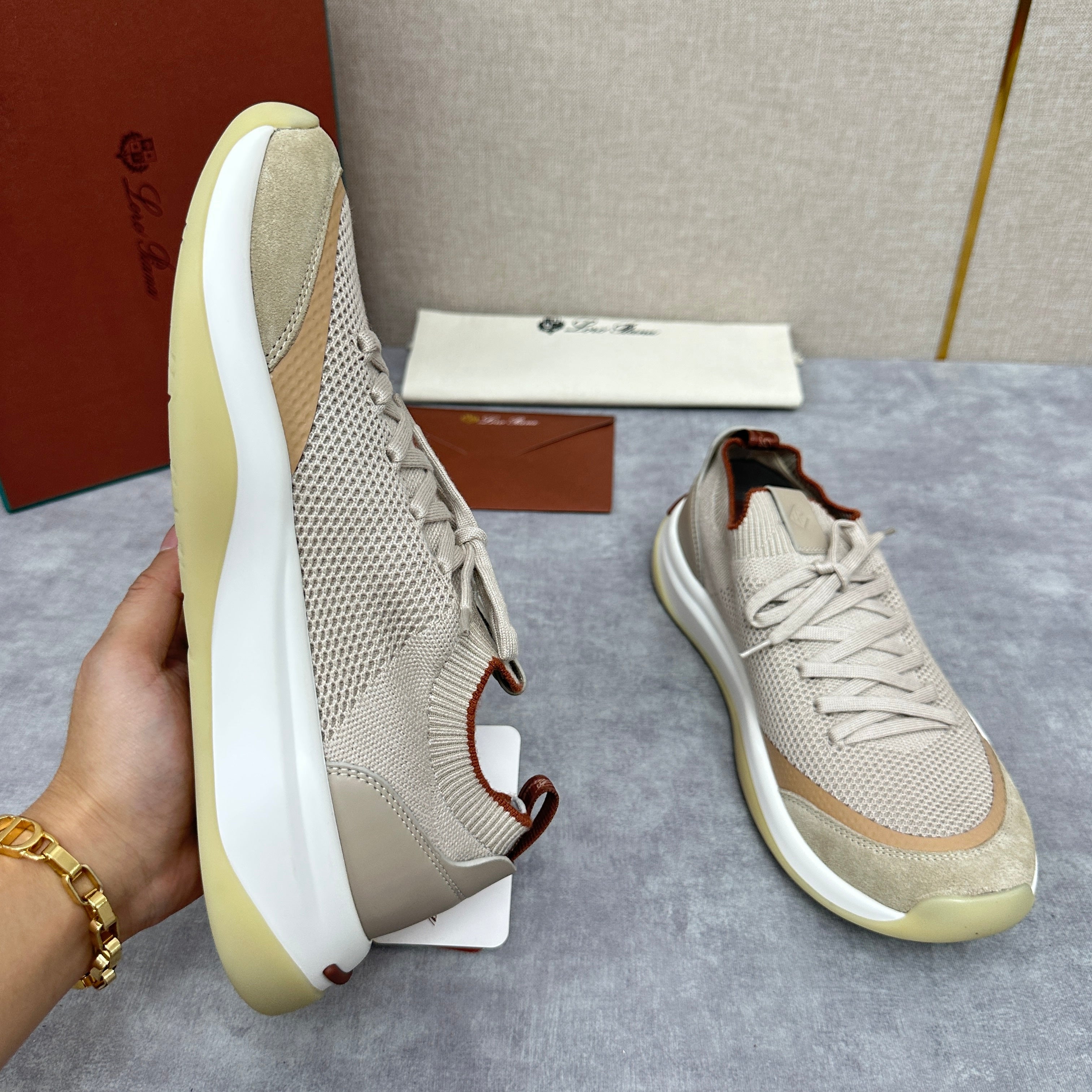 Light Grey, Beige, Black and Charcoal Grey Shoes