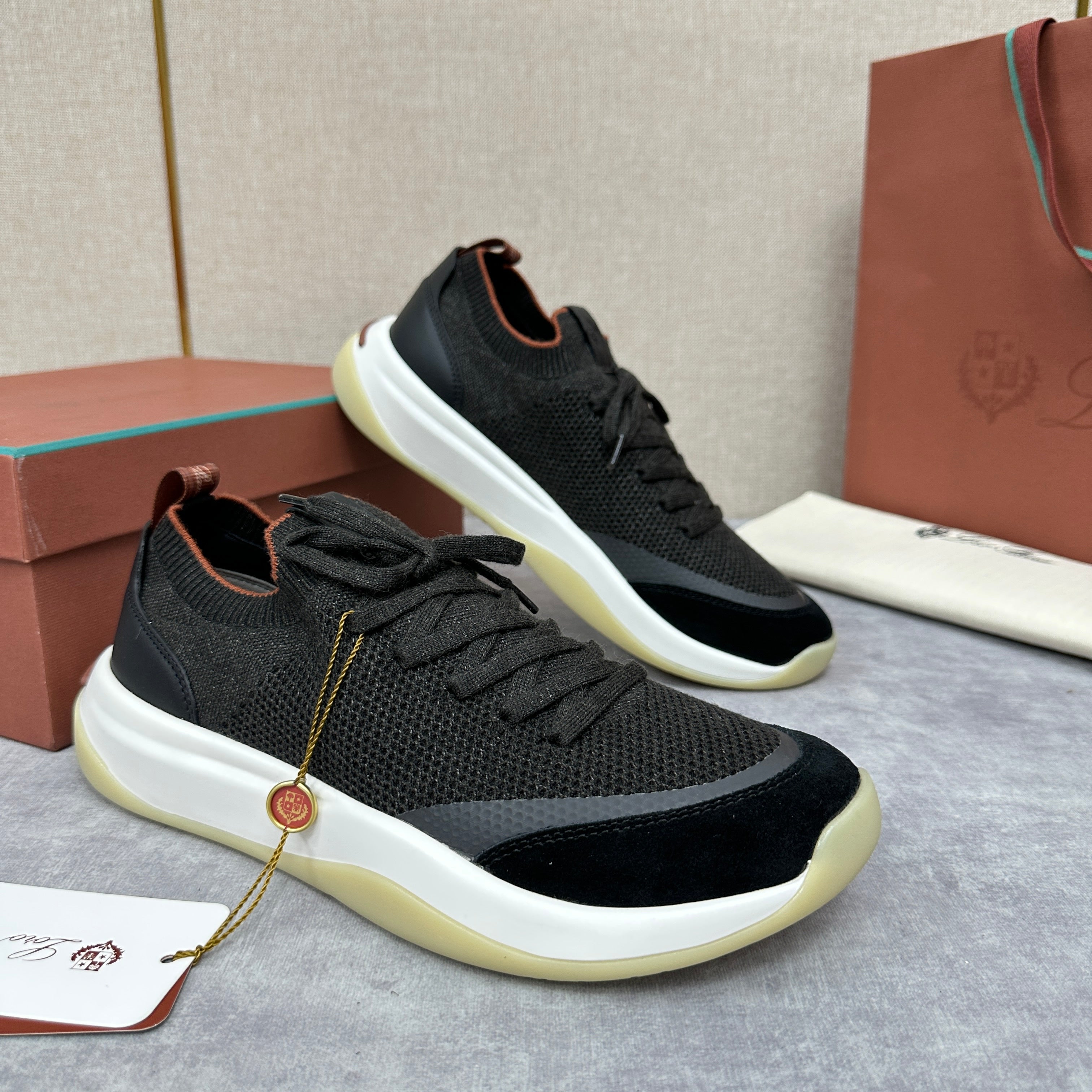 White, Black and Blue Shoes