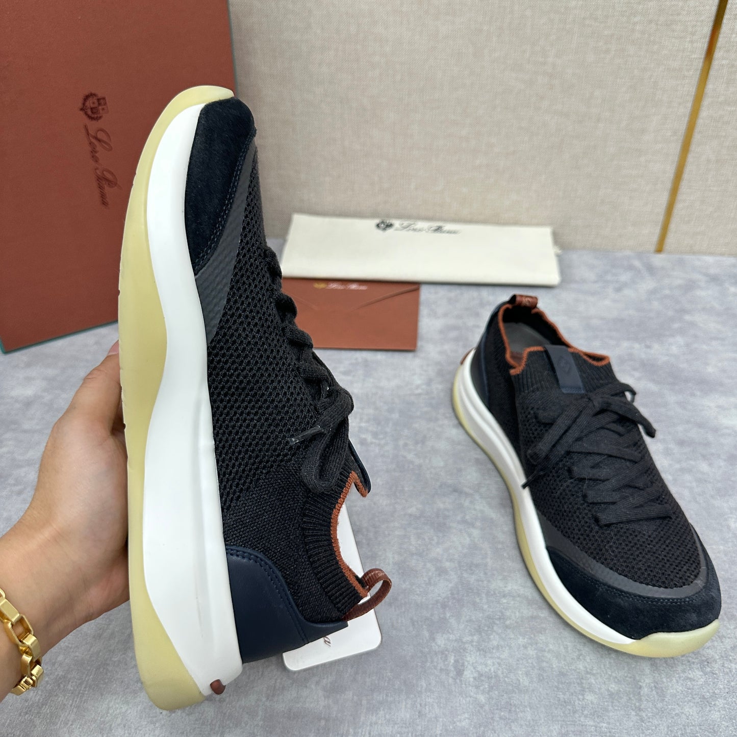 Light Grey, Beige, Black and Charcoal Grey Shoes