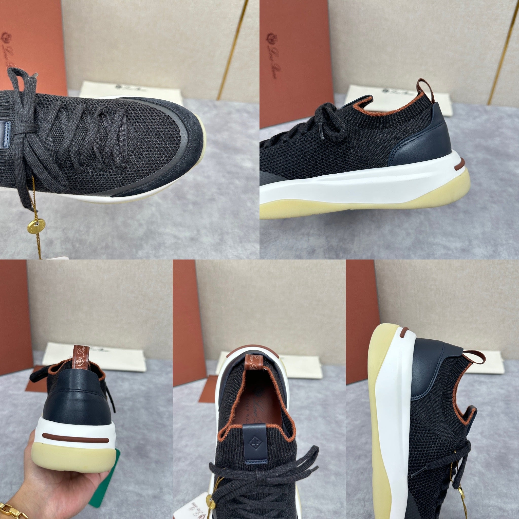 Light Grey, Beige, Black and Charcoal Grey Shoes