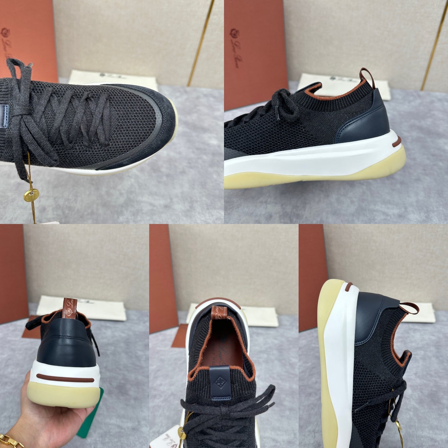 Light Grey, Beige, Black and Charcoal Grey Shoes