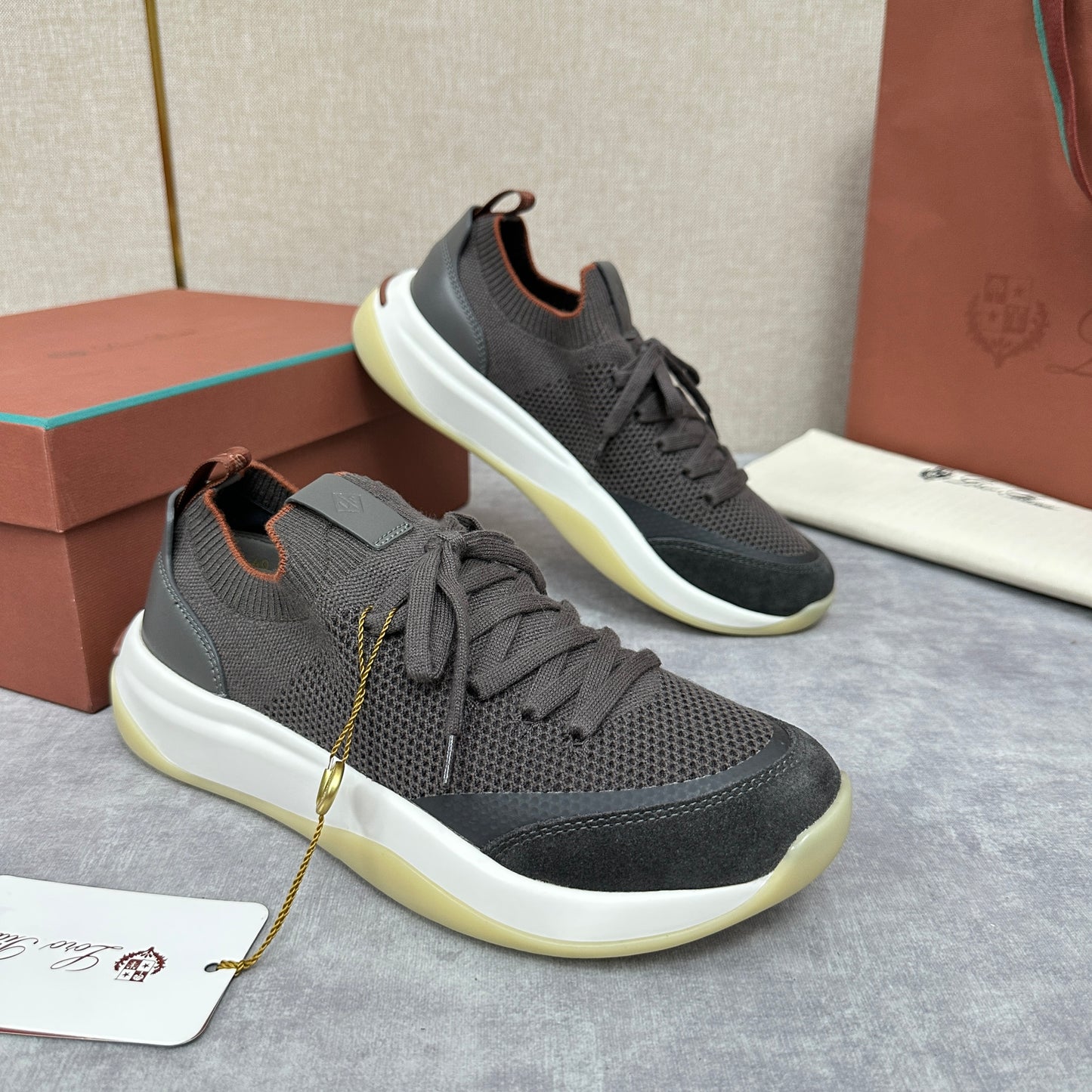 Light Grey, Beige, Black and Charcoal Grey Shoes