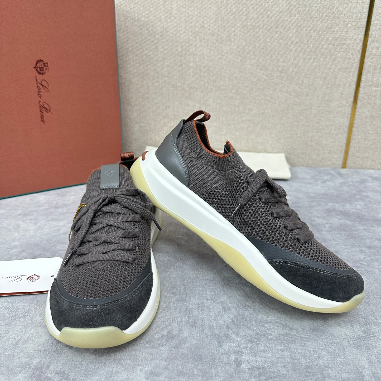 Light Grey, Beige, Black and Charcoal Grey Shoes