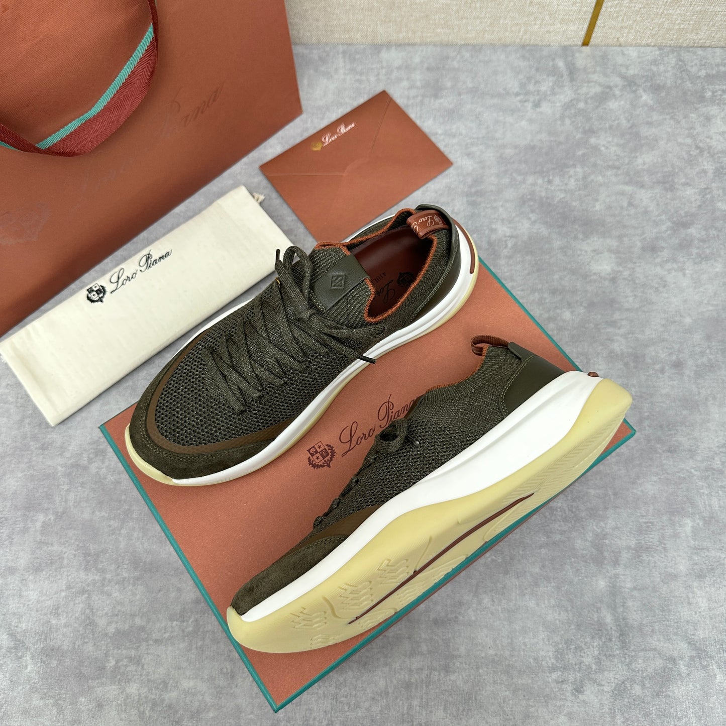 Olive Green, Black and Olive Brown Shoes