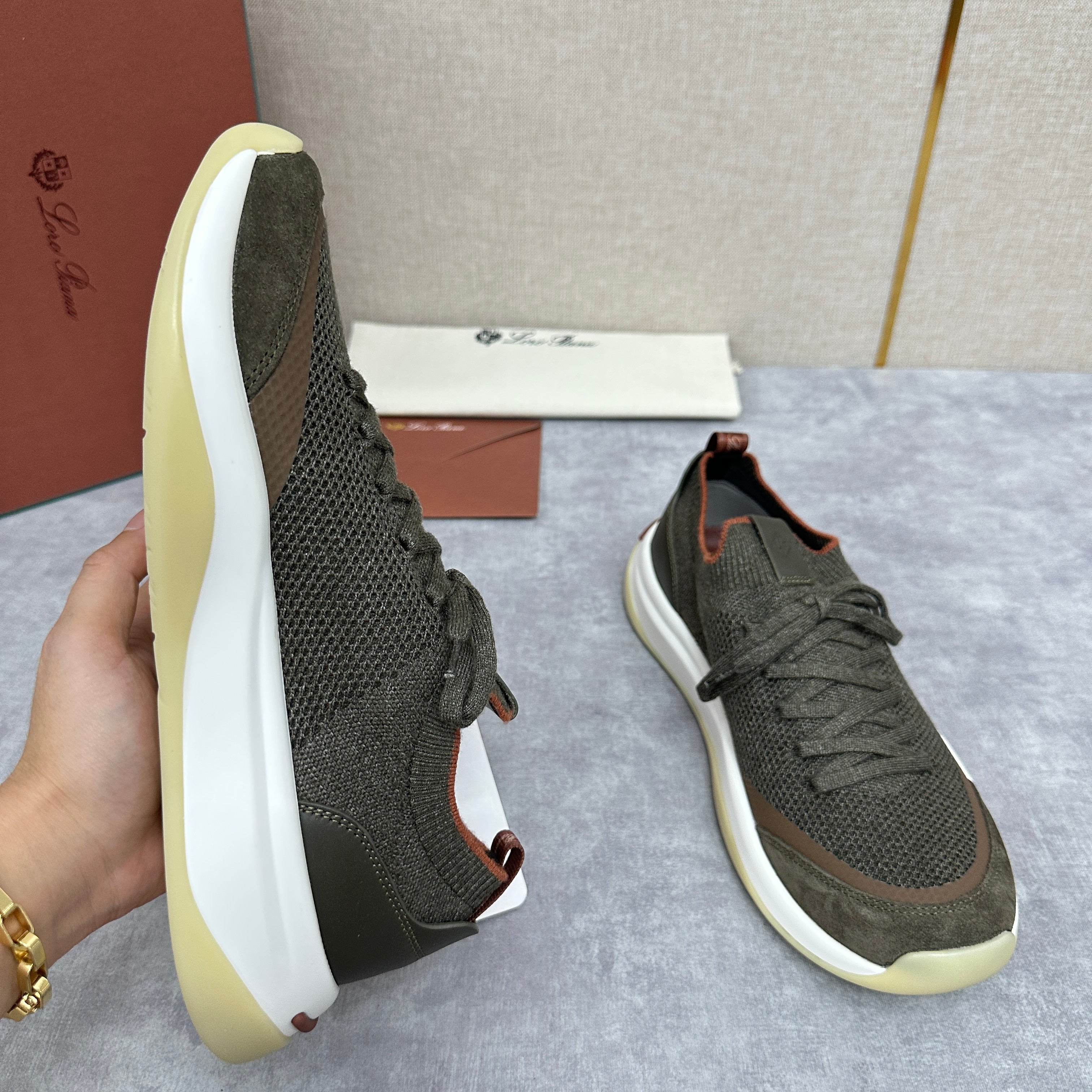 Olive Green, Black and Olive Brown Shoes