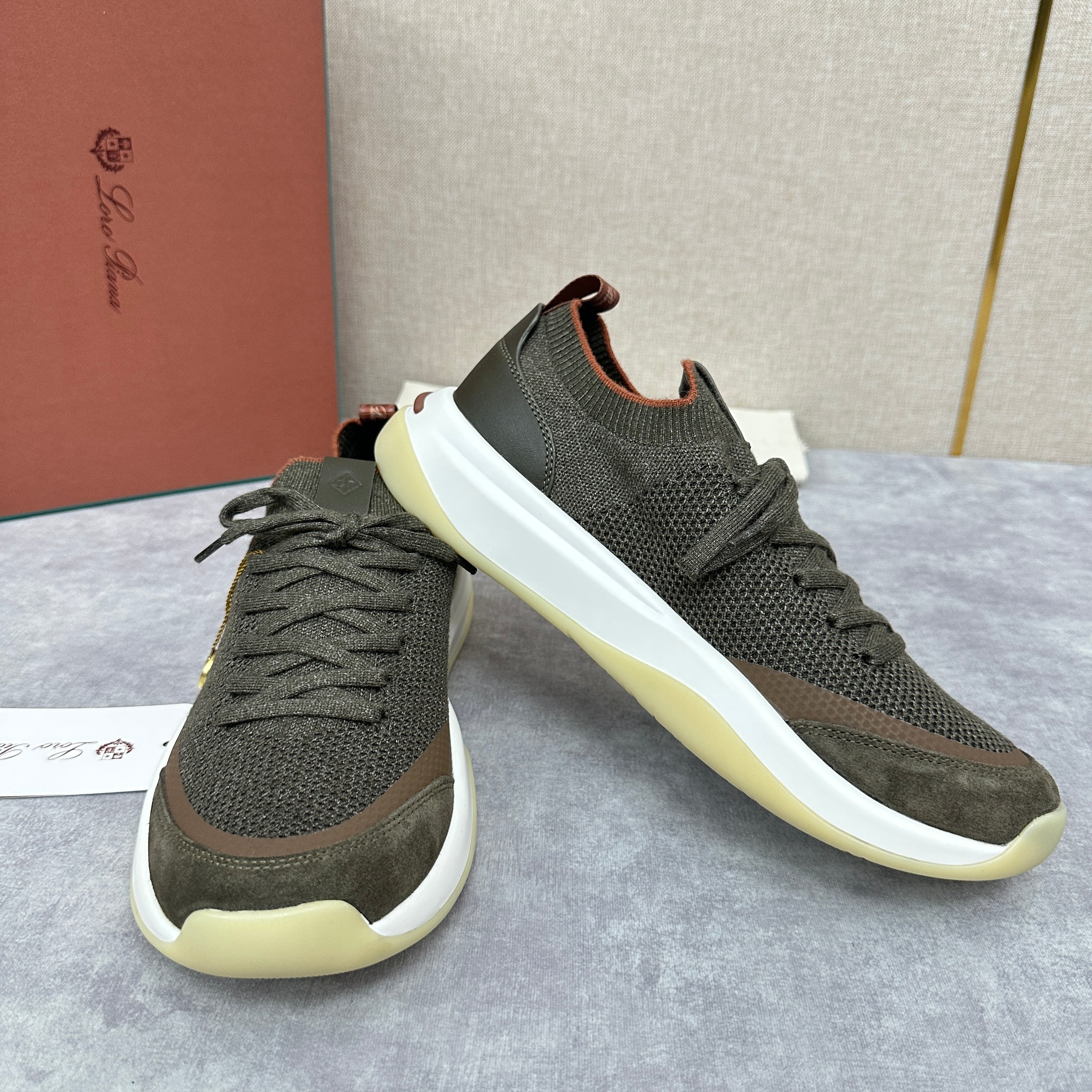 Olive Green, Black and Olive Brown Shoes