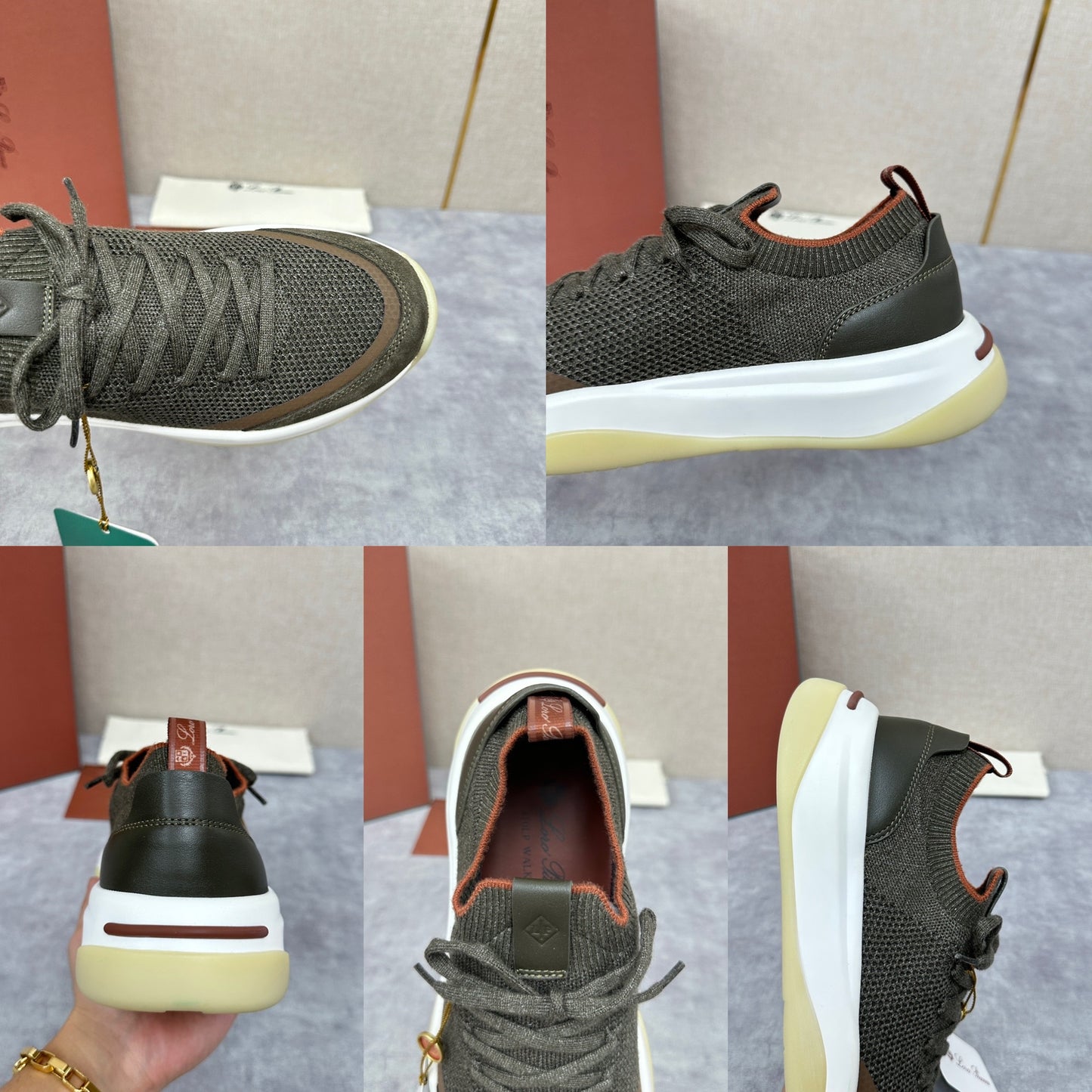 Olive Green, Black and Olive Brown Shoes