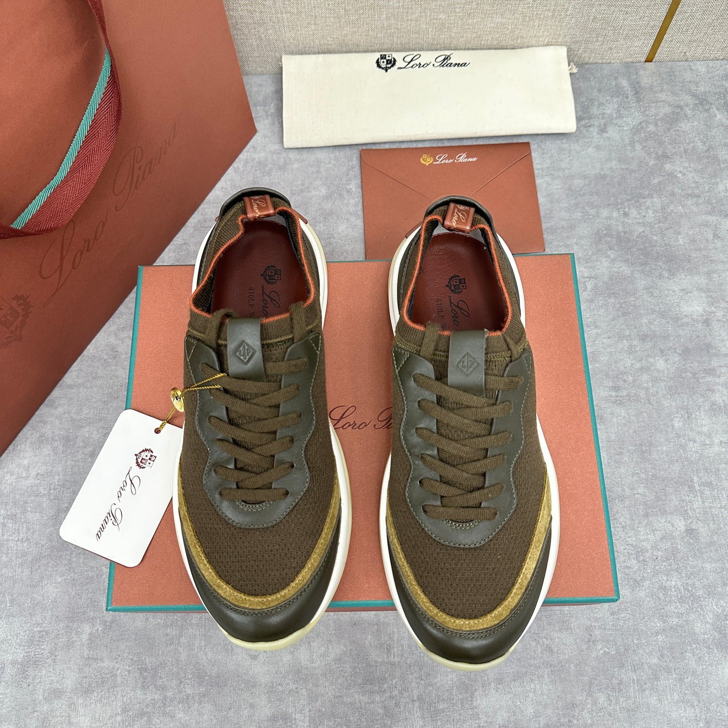 Olive Green, Black and Olive Brown Shoes