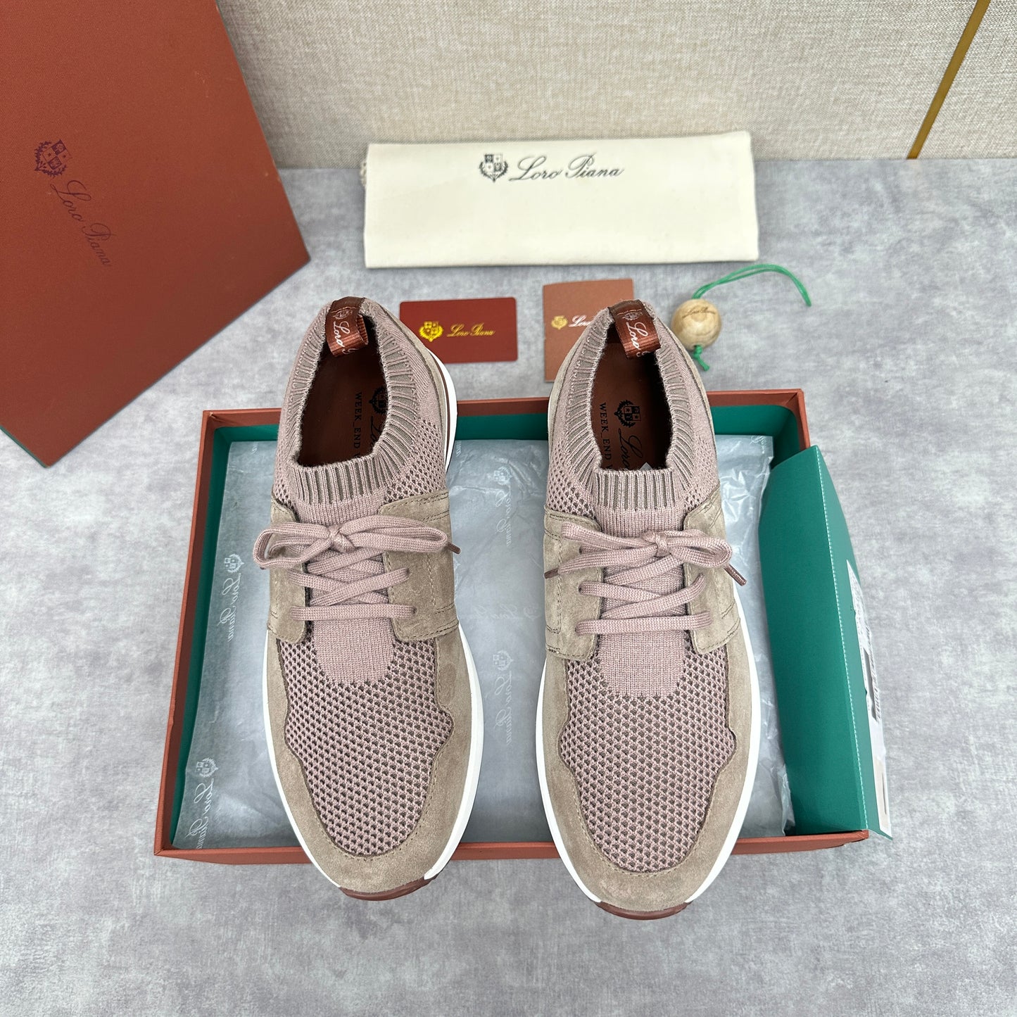 Grey, Blue, Pink and Black Shoes - FashionHype.xyz