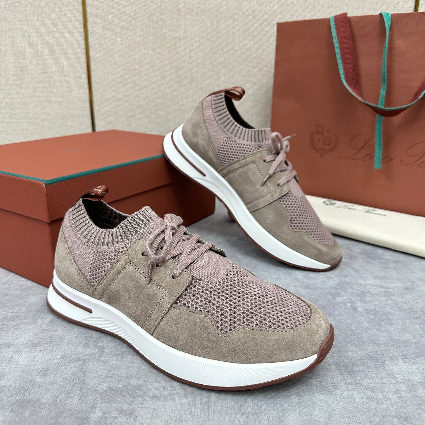 Grey, Blue, Pink and Black Shoes - FashionHype.xyz