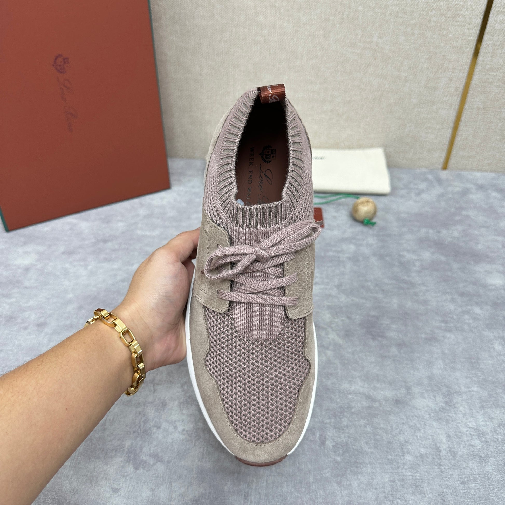 Grey, Blue, Pink and Black Shoes - FashionHype.xyz