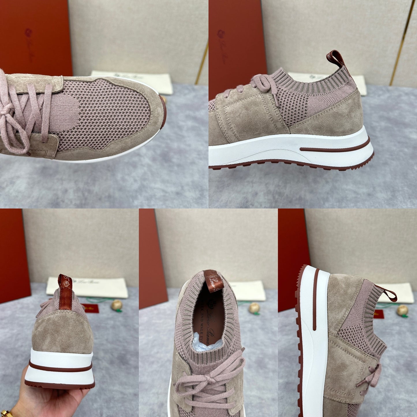 Grey, Blue, Pink and Black Shoes - FashionHype.xyz