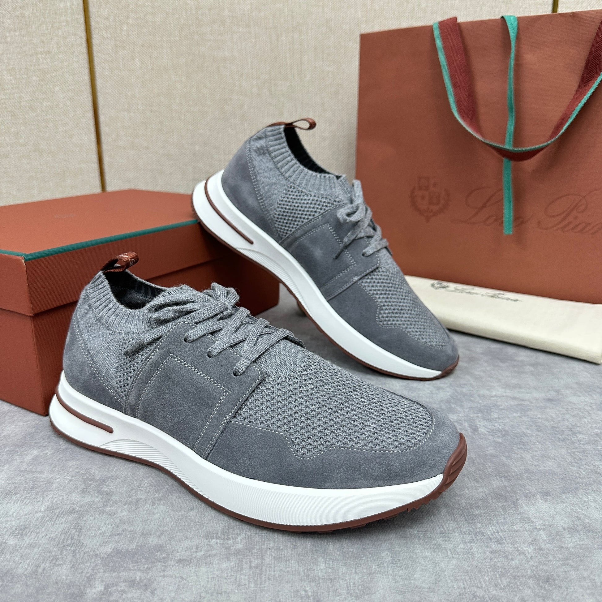 Grey, Blue, Pink and Black Shoes - FashionHype.xyz