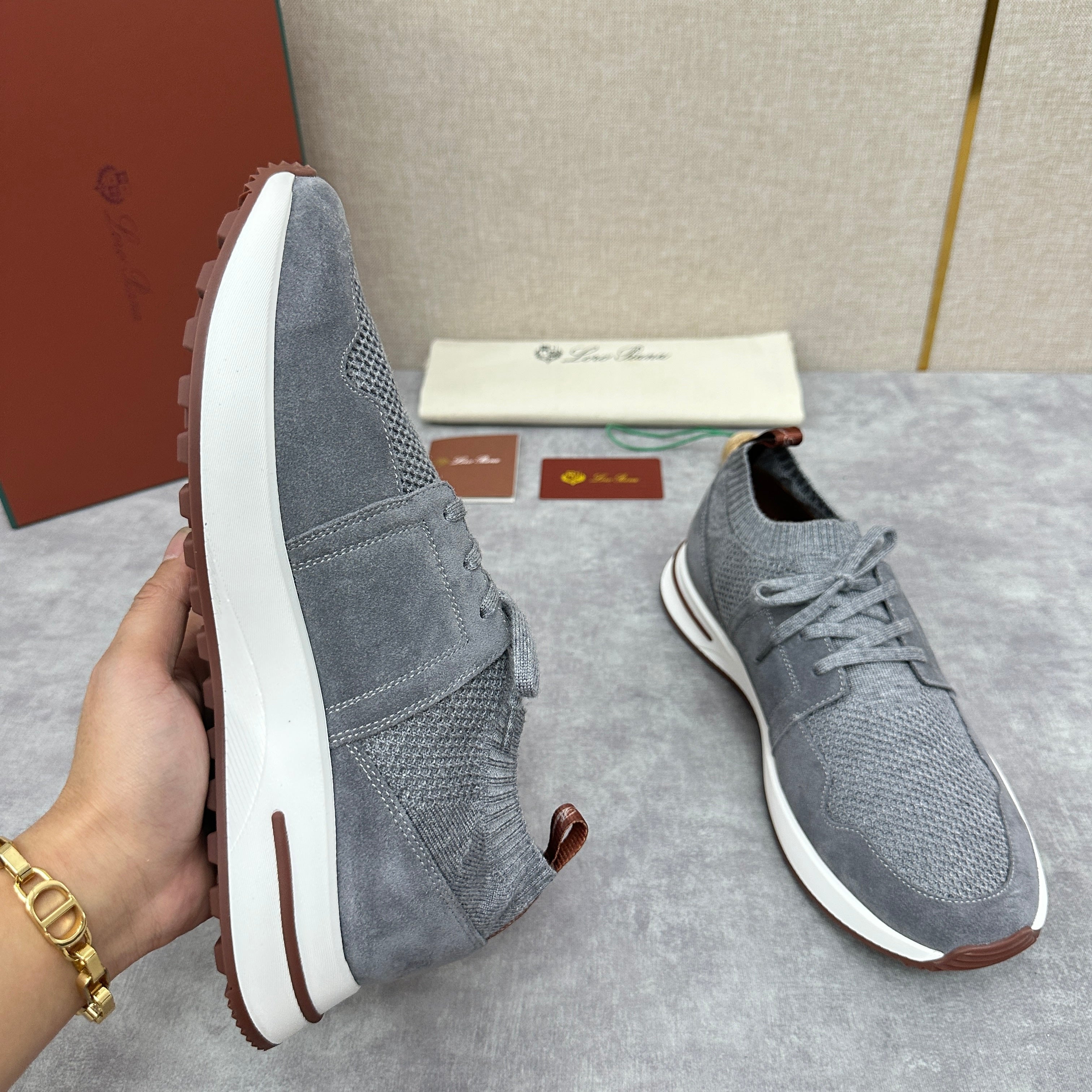 Grey, Blue, Pink and Black Shoes - FashionHype.xyz