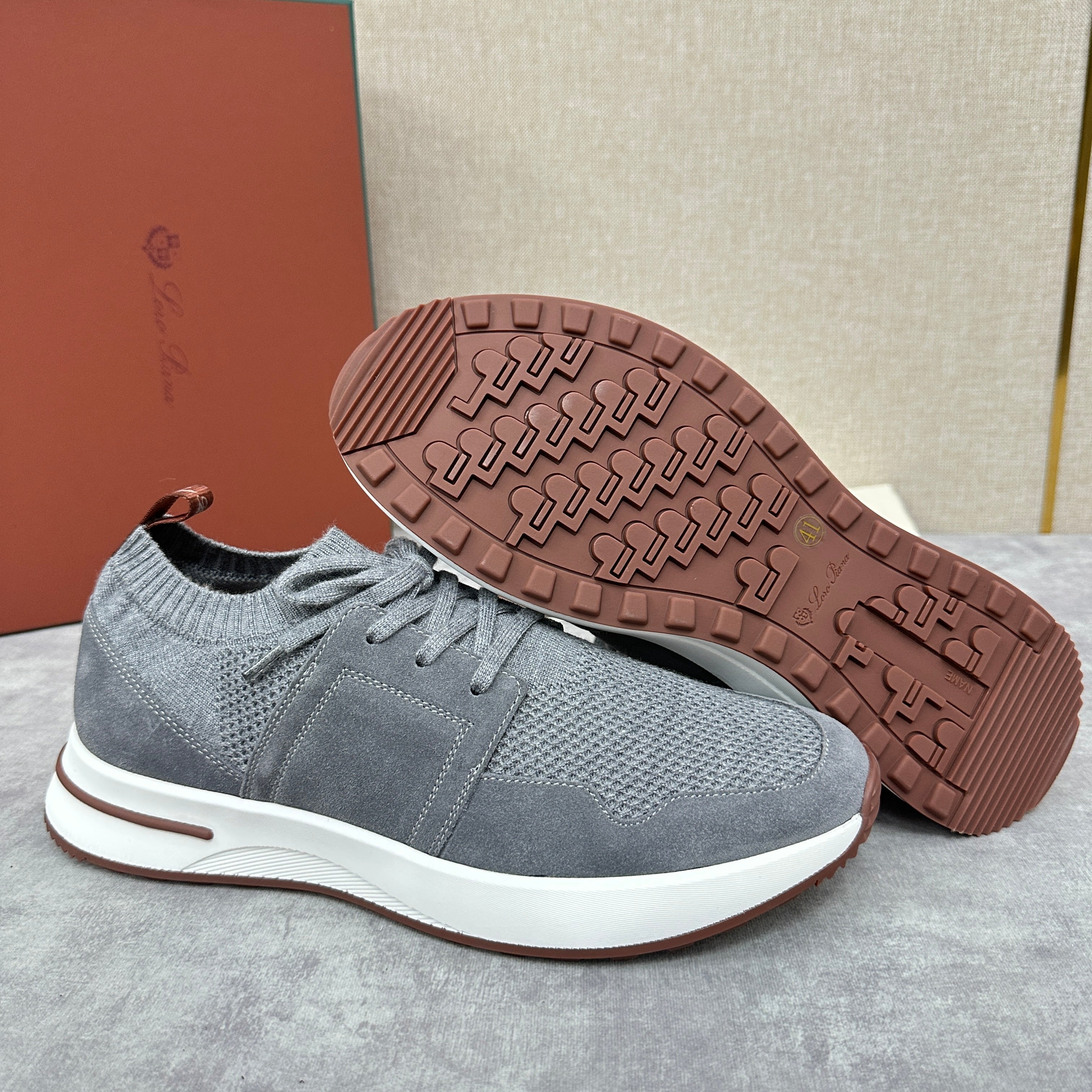 Grey, Blue, Pink and Black Shoes - FashionHype.xyz