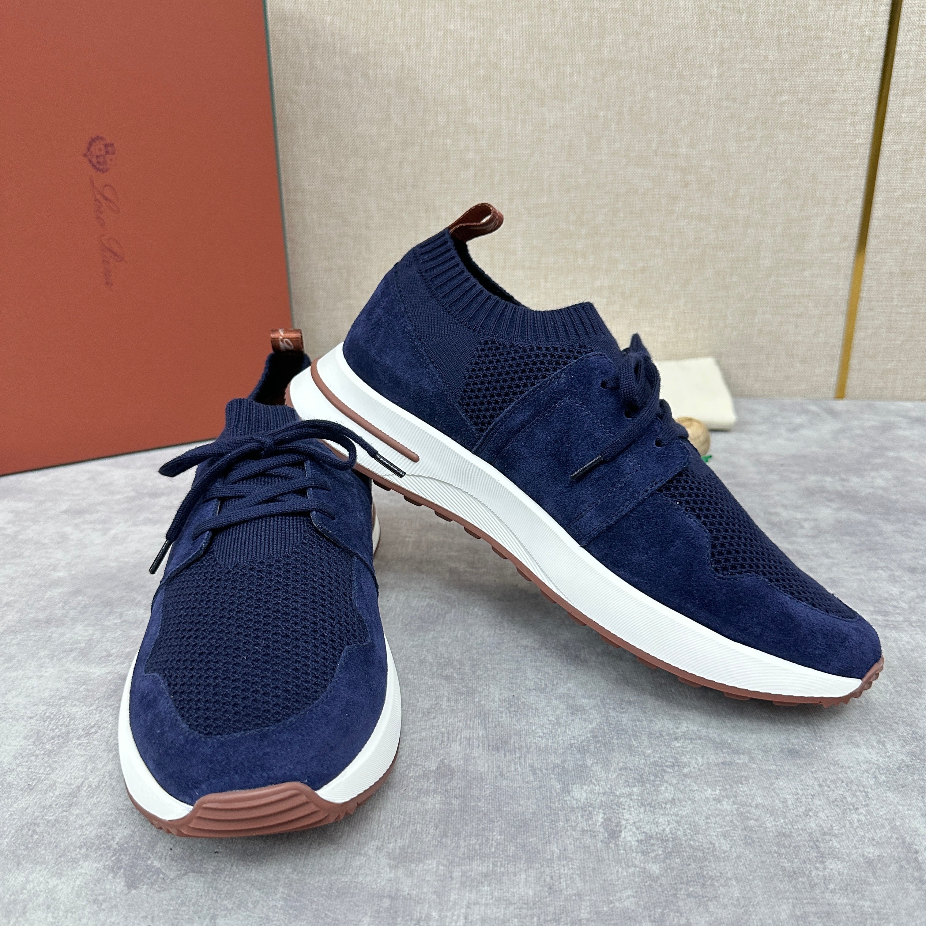 Grey, Blue and Black Shoes - FashionHype.xyz