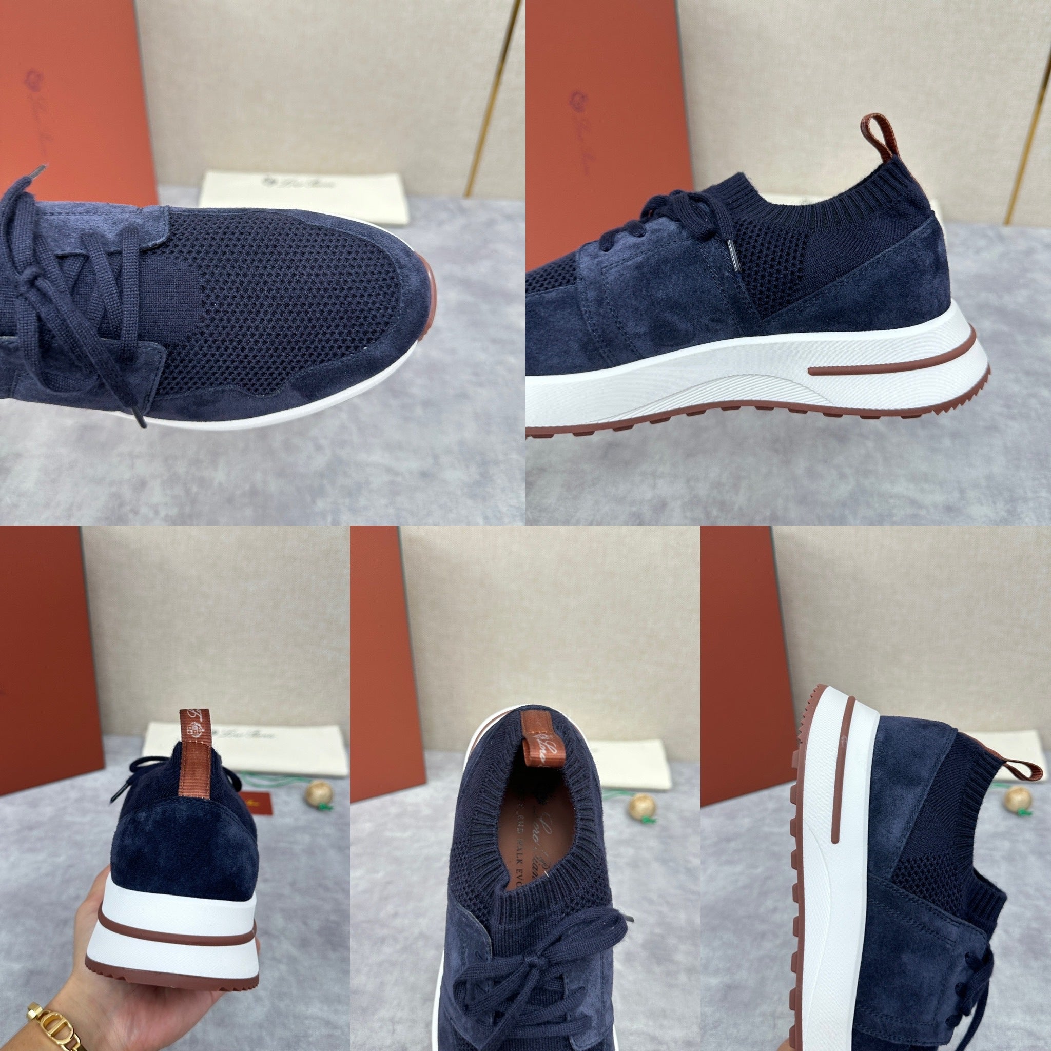 Grey, Blue, Pink and Black Shoes - FashionHype.xyz