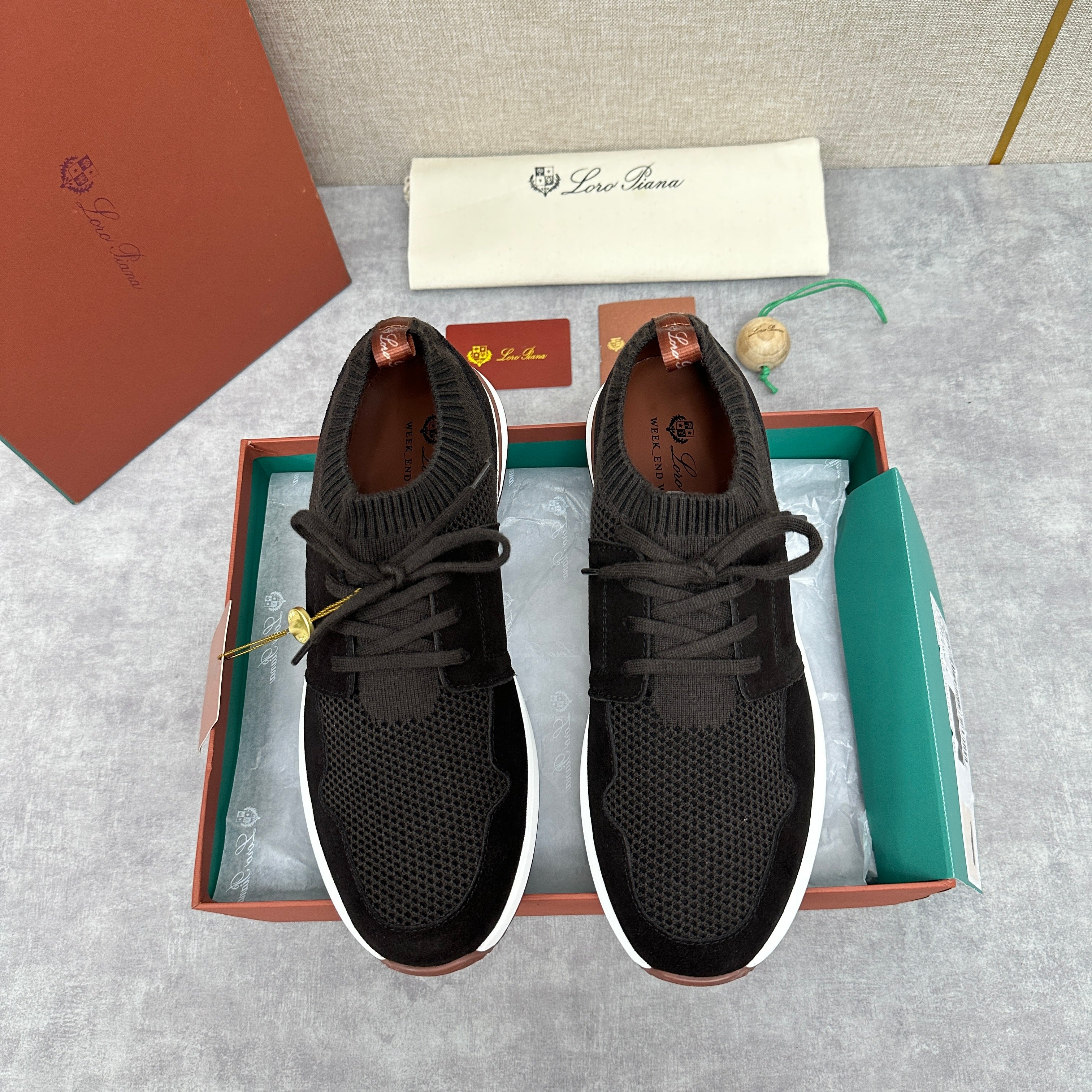 Grey, Blue and Black Shoes - FashionHype.xyz