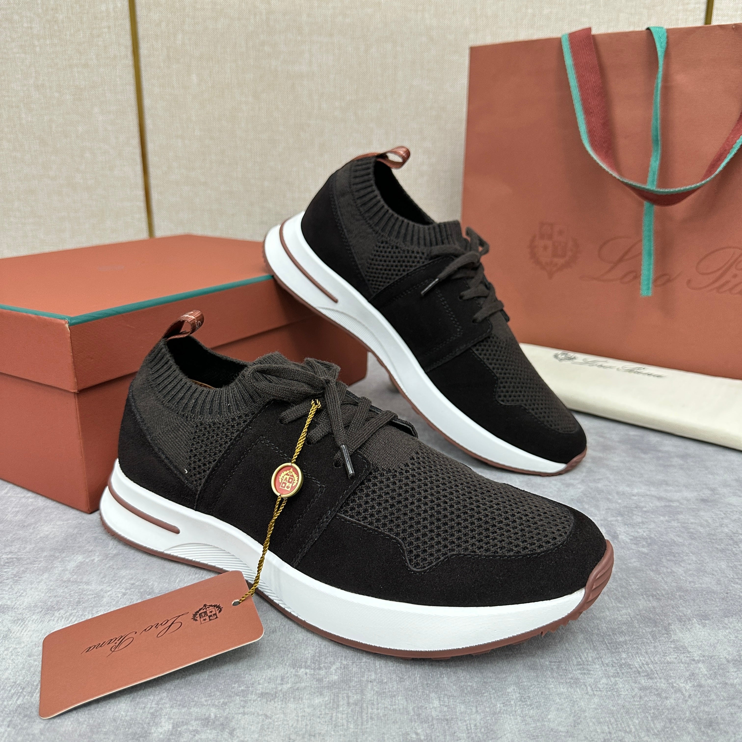 Grey, Blue and Black Shoes - FashionHype.xyz