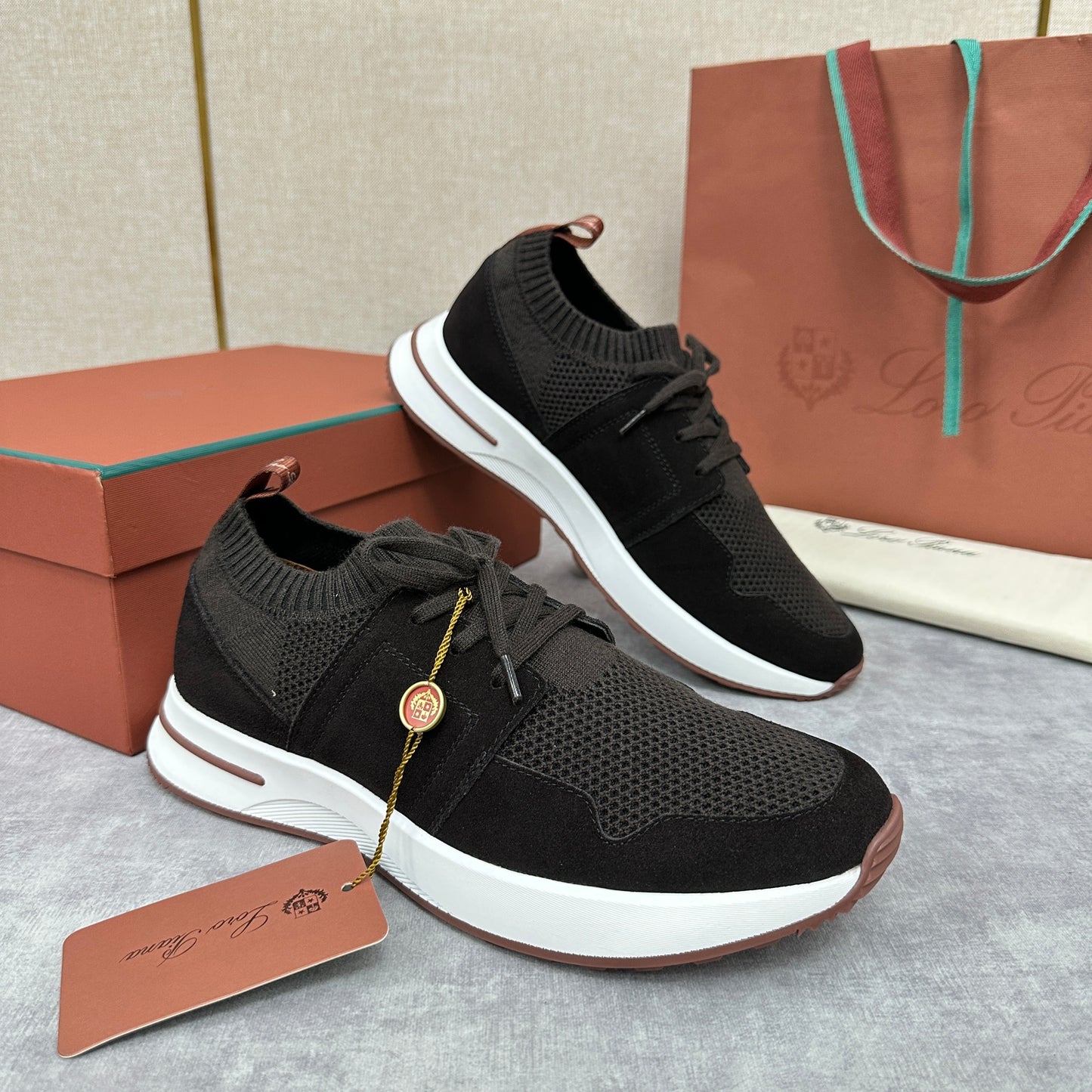 Grey, Blue and Black Shoes