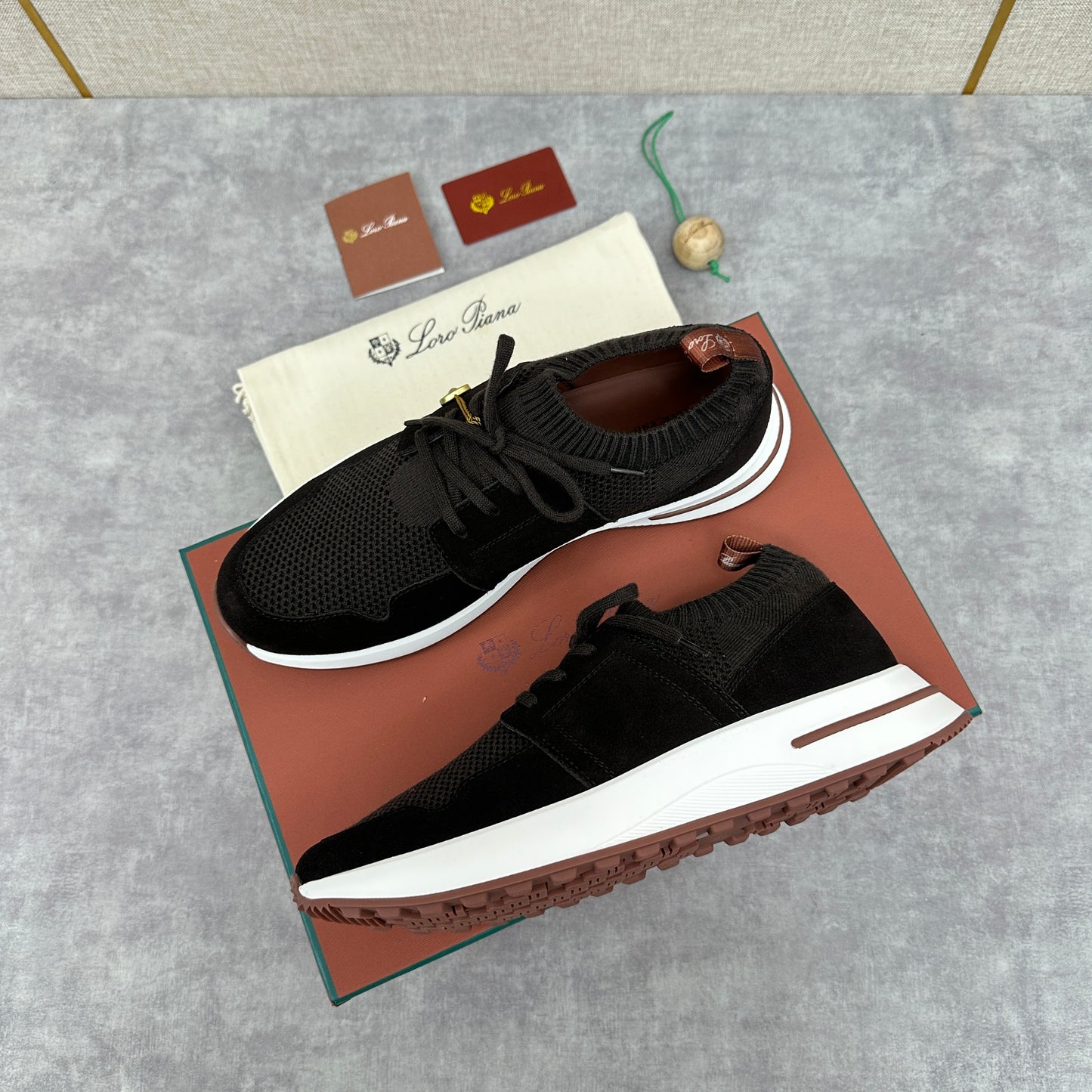 Grey, Blue and Black Shoes