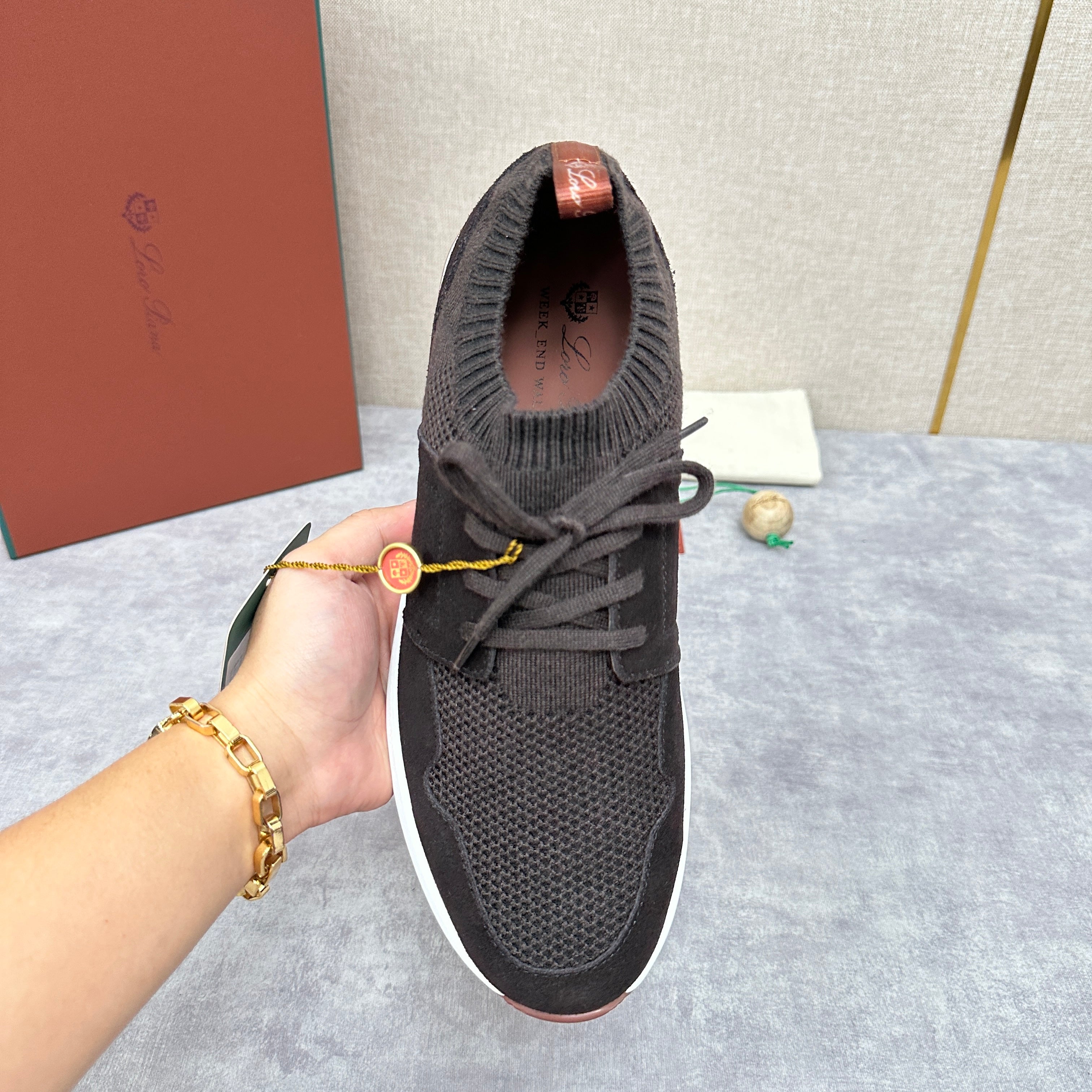 Grey, Blue and Black Shoes - FashionHype.xyz