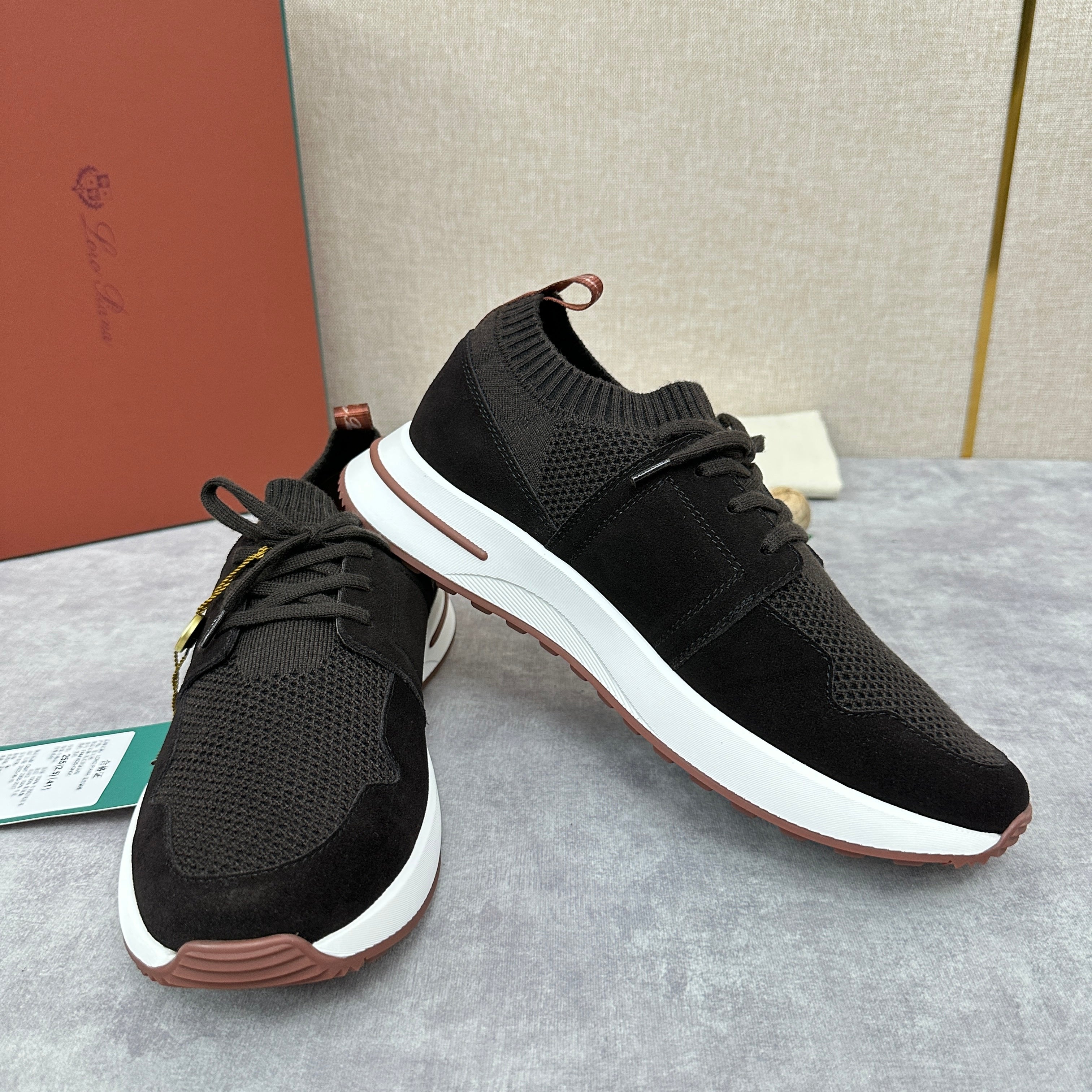 Grey, Blue and Black Shoes - FashionHype.xyz
