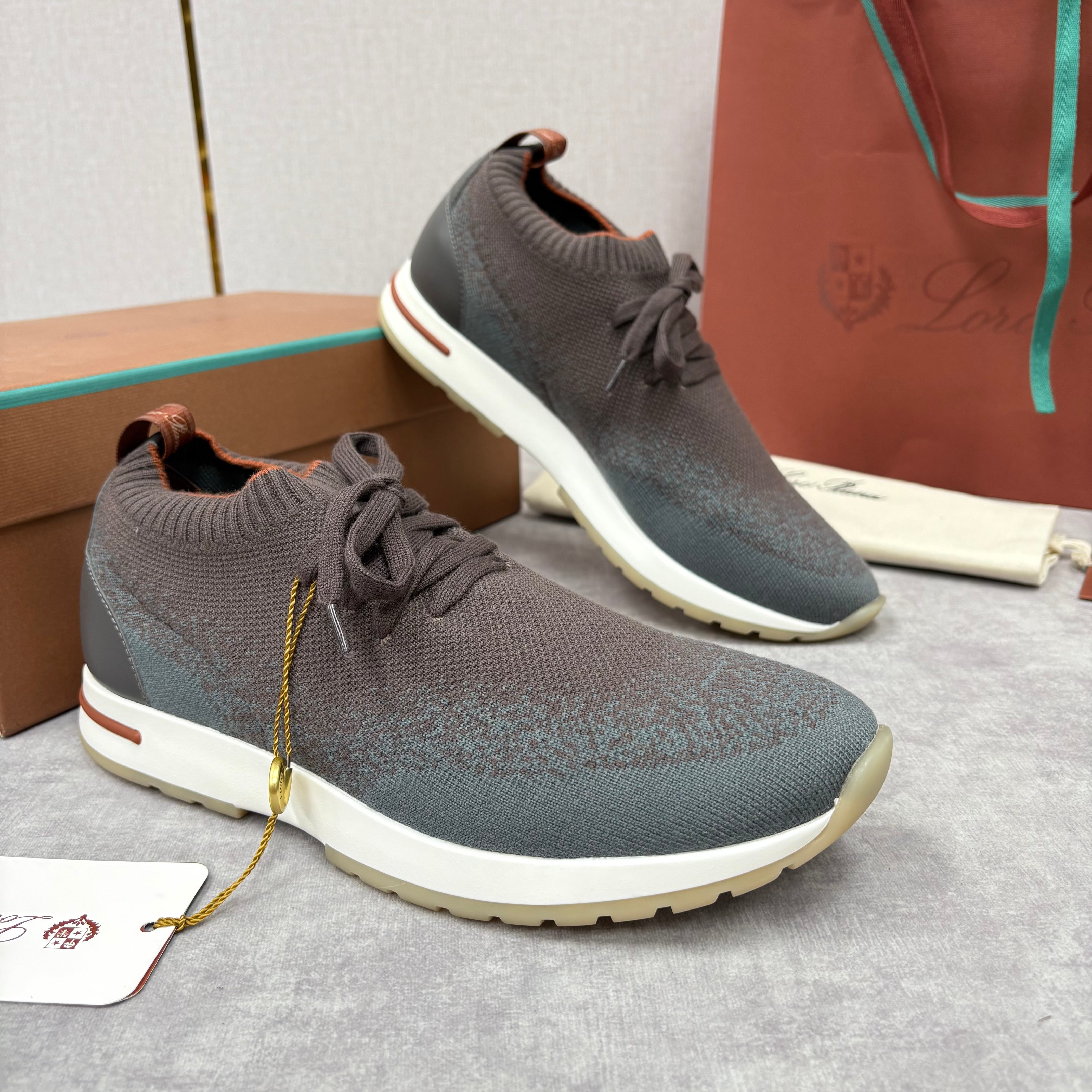 Brown, Blue and Black Shoes