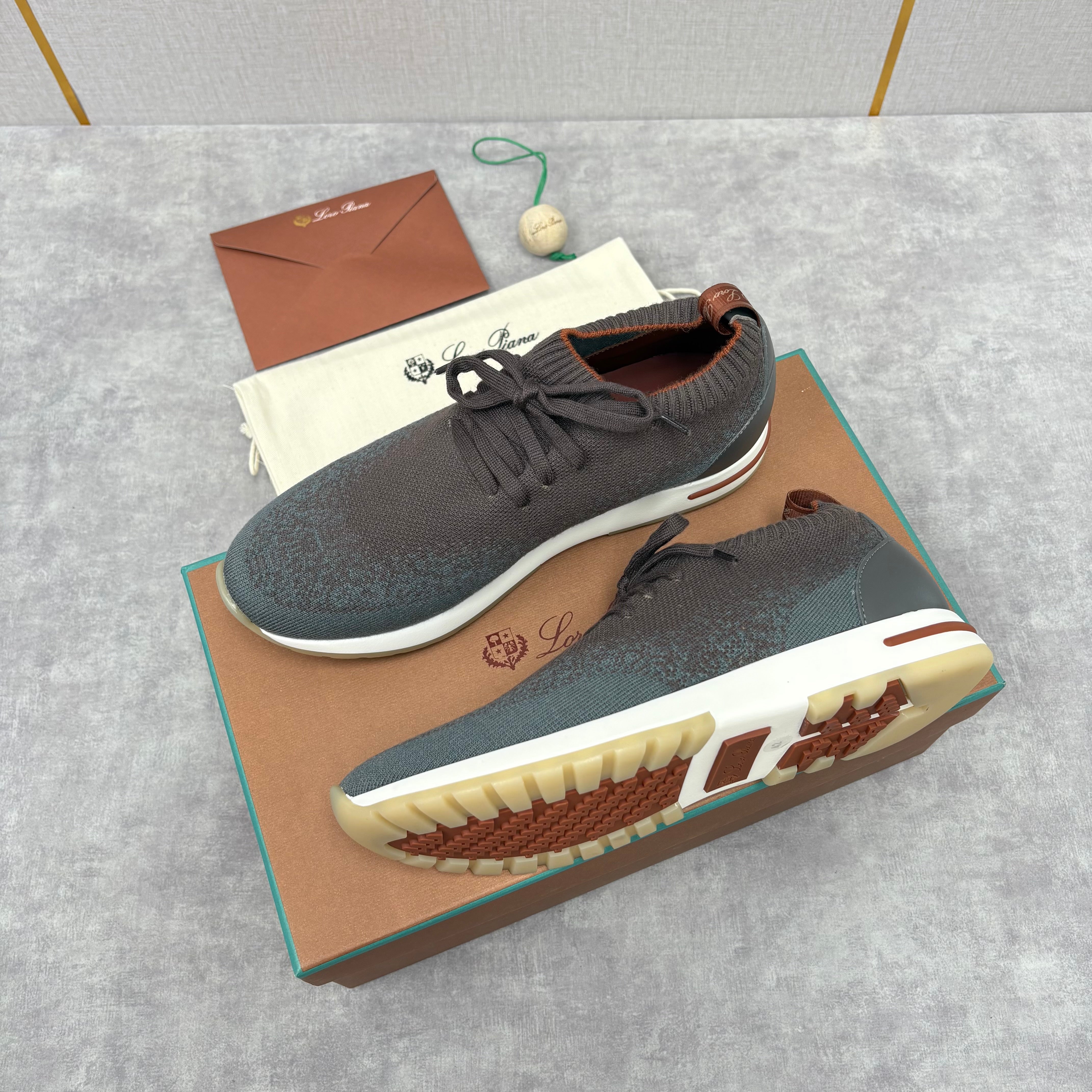 Brown, Blue and Black Shoes