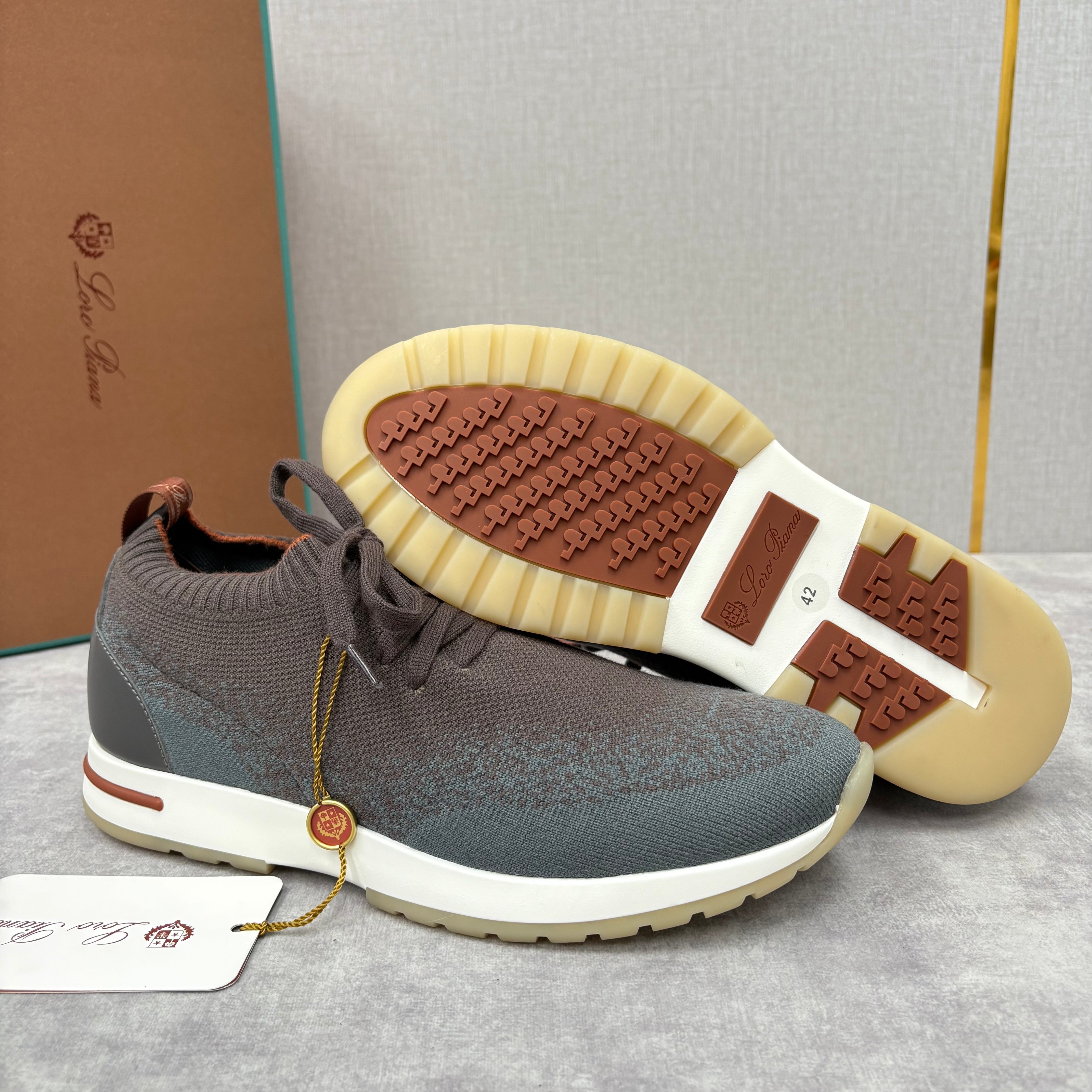 Brown, Blue and Black Shoes