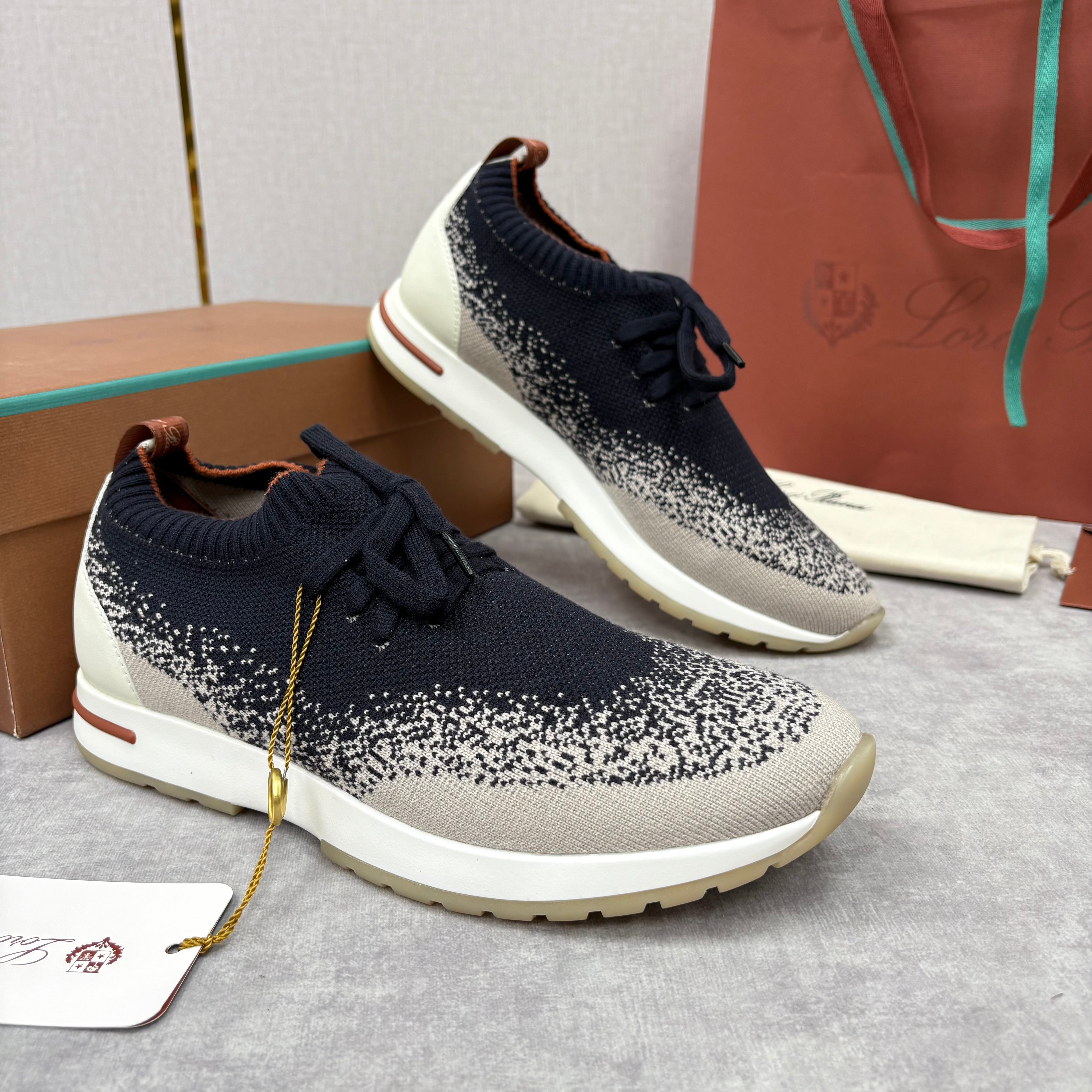 Brown, Blue and Black Shoes