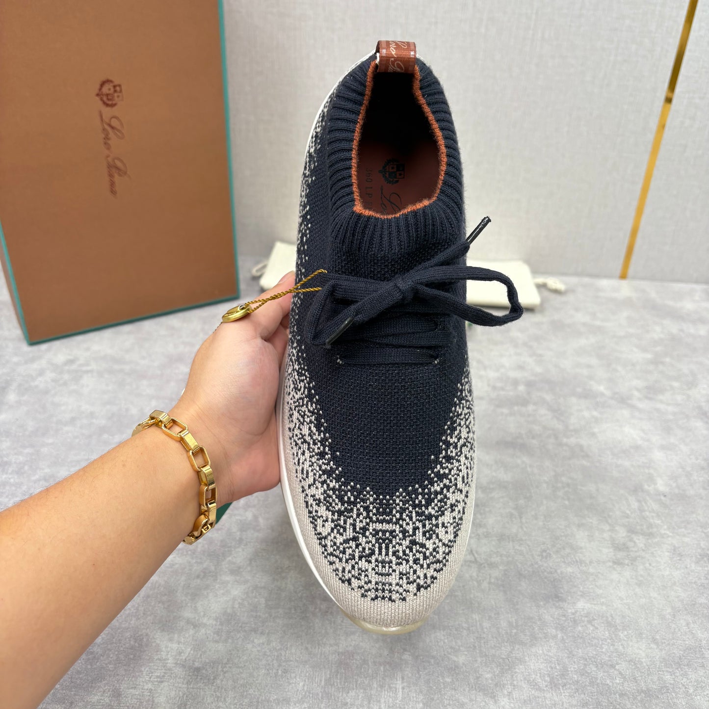 Brown, Blue and Black Shoes