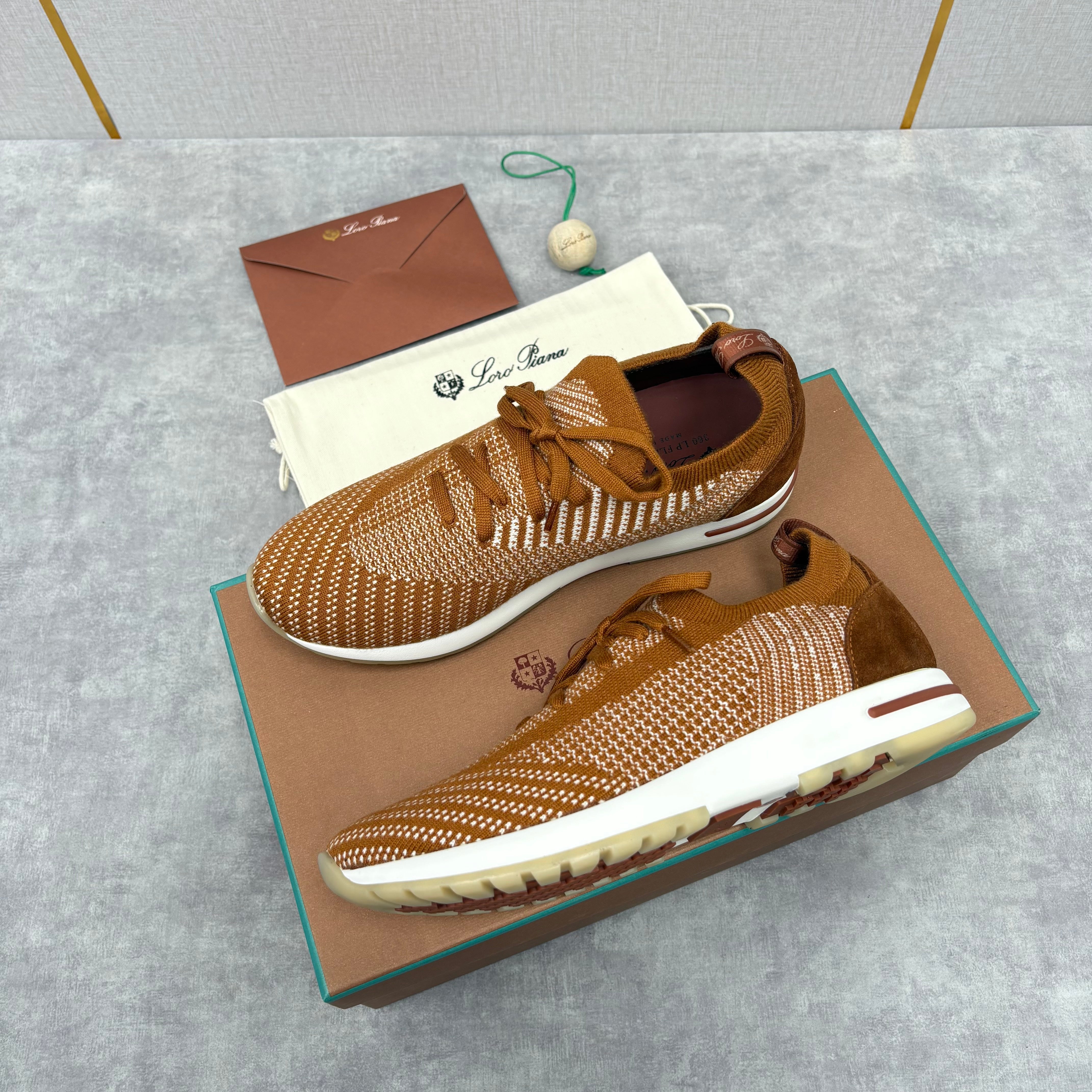 Brown, Blue and Grey Shoes
