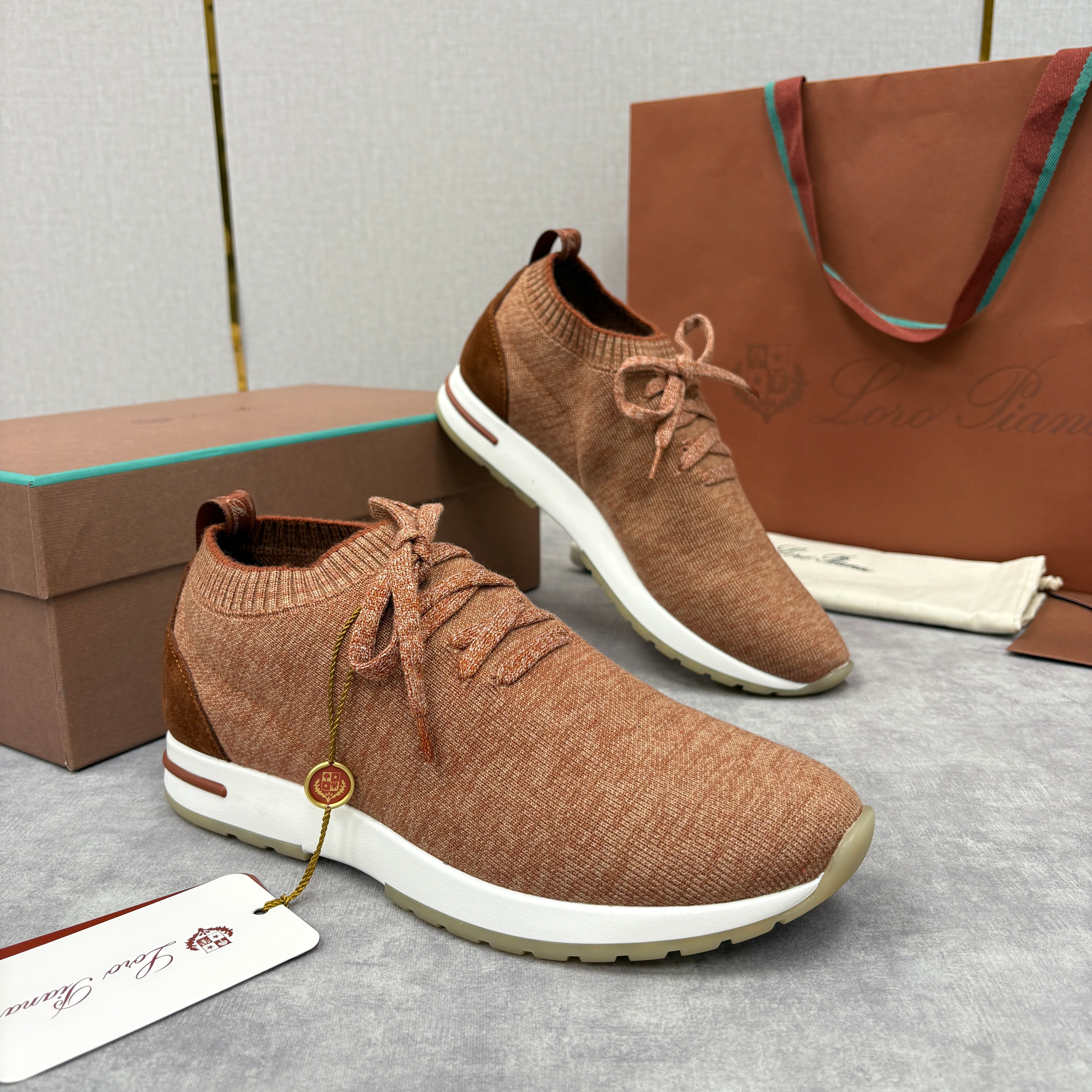 Brown, Blue Black and Grey Shoes - FashionHype.xyz