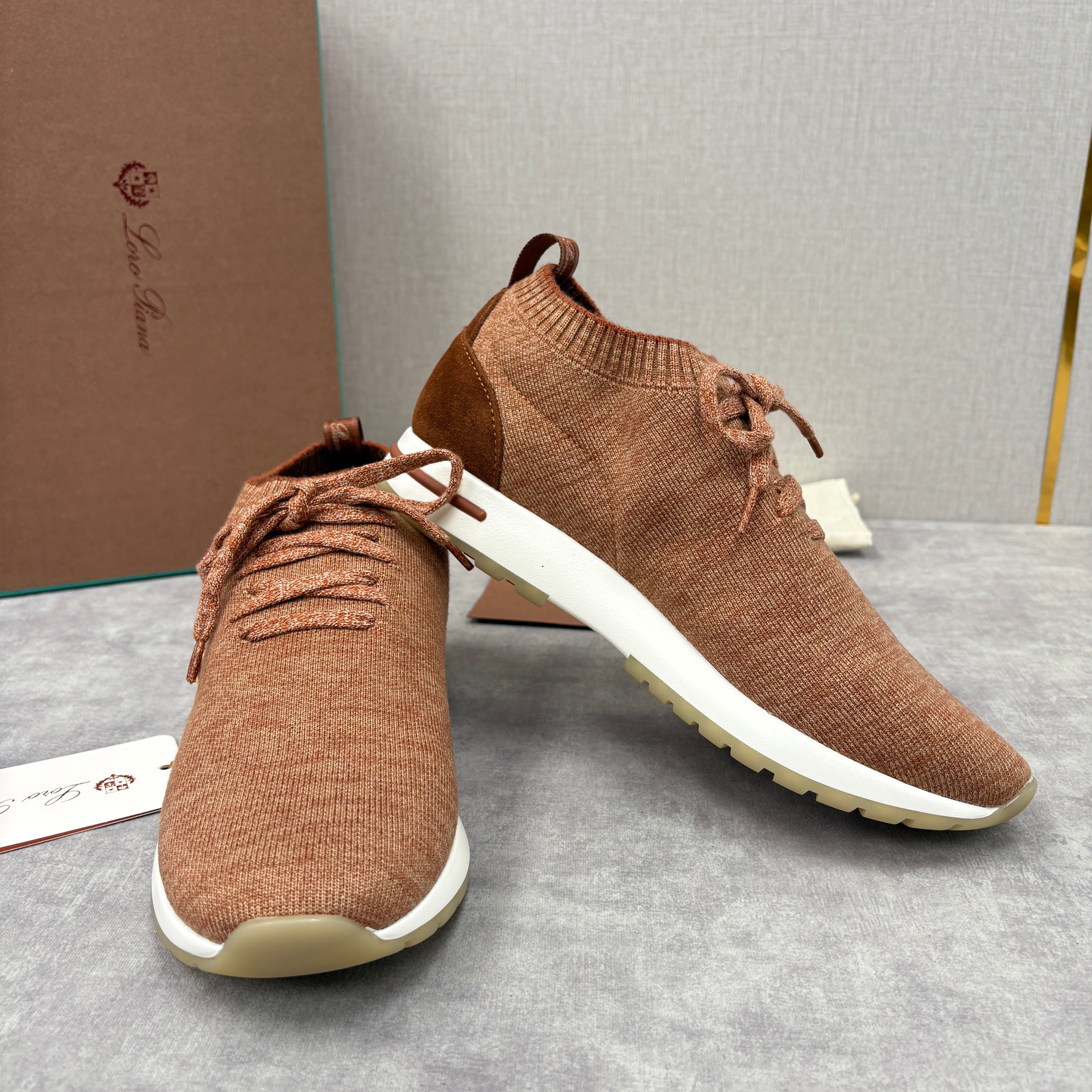 Brown, Blue Black and Grey Shoes - FashionHype.xyz