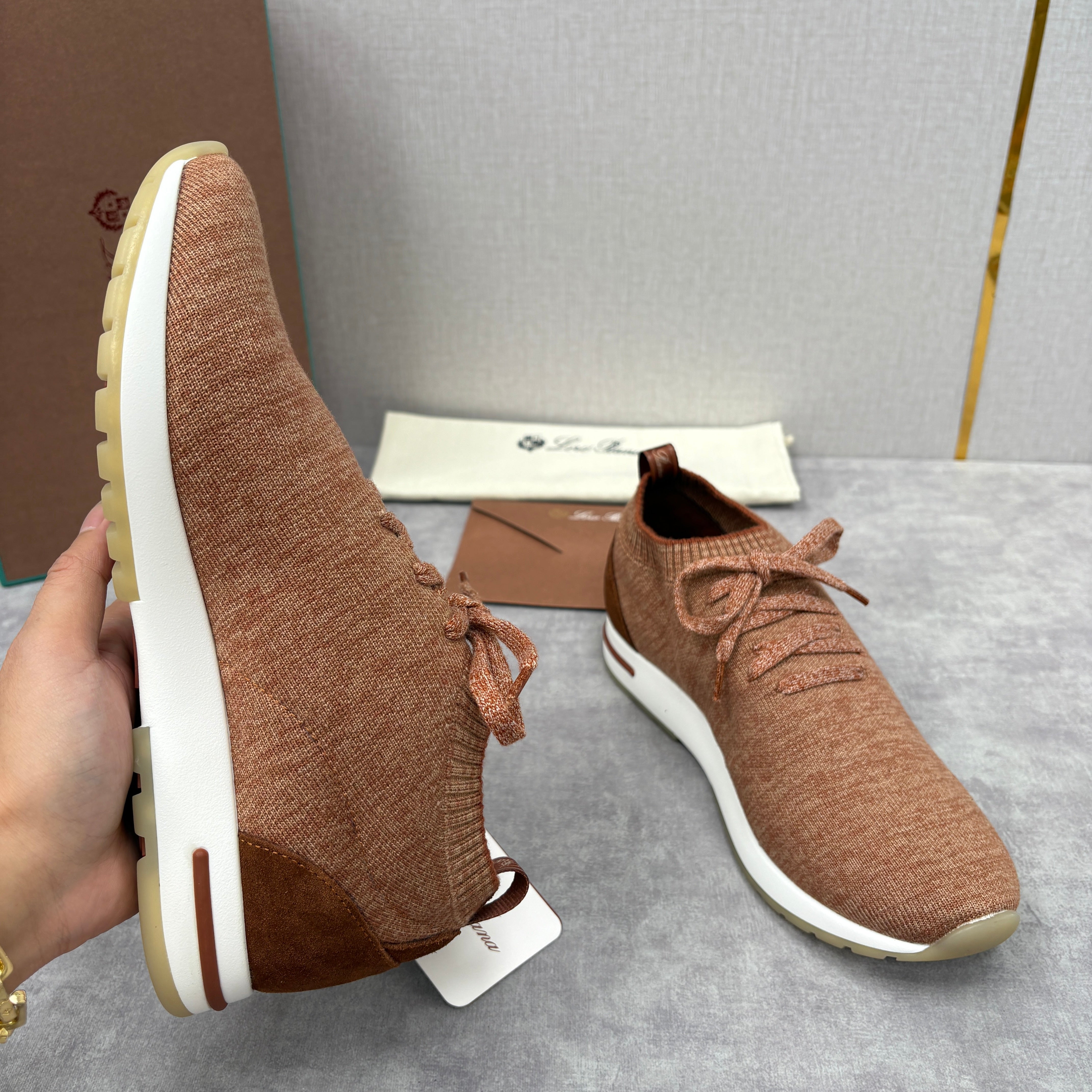 Brown, Blue Black and Grey Shoes - FashionHype.xyz