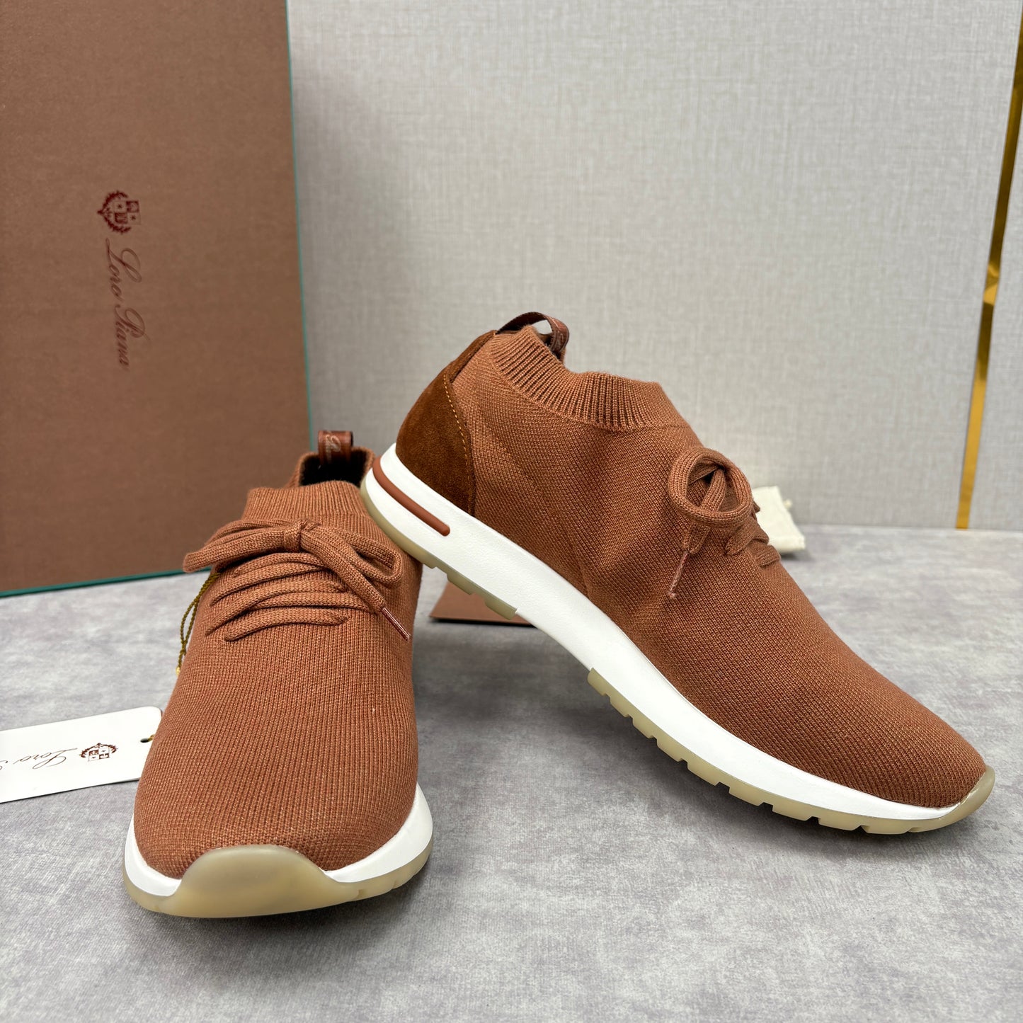 Brown, Blue Black and Grey Shoes - FashionHype.xyz