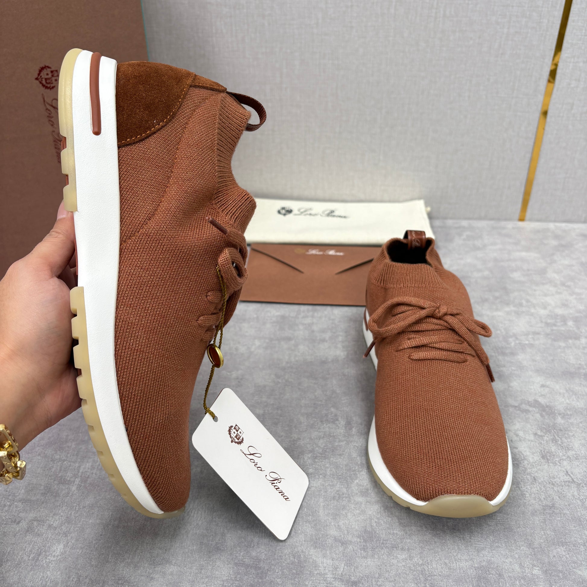 Brown, Blue Black and Grey Shoes - FashionHype.xyz