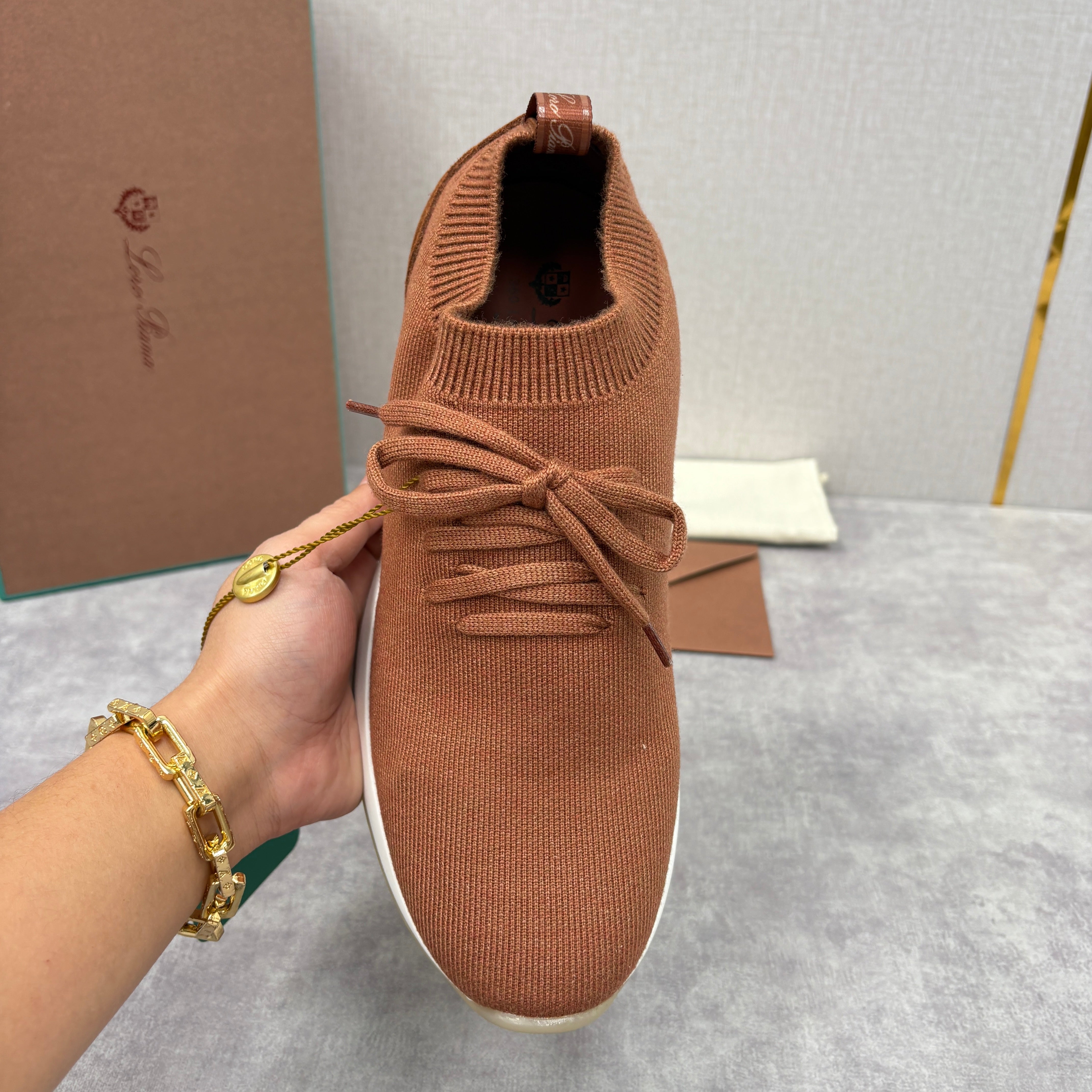 Brown, Blue Black and Grey Shoes - FashionHype.xyz