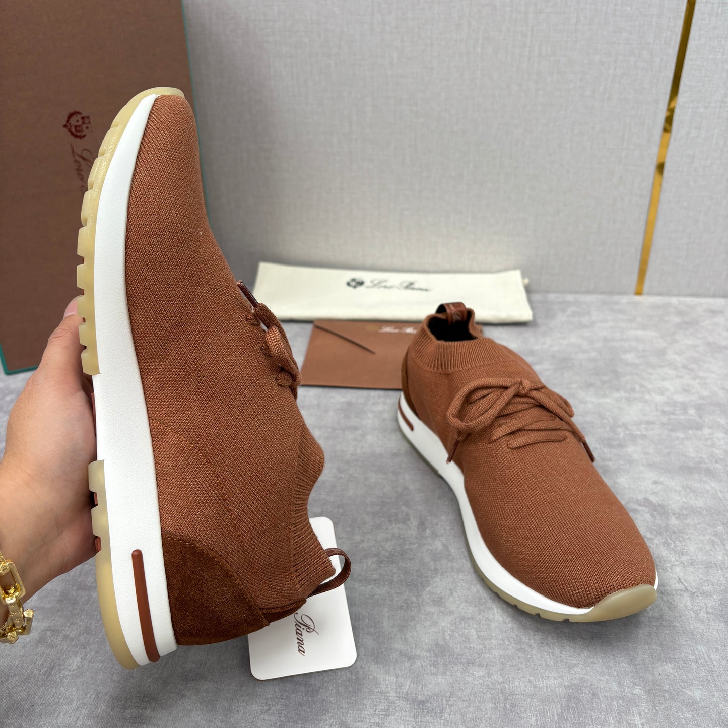 Brown, Blue Black and Grey Shoes - FashionHype.xyz