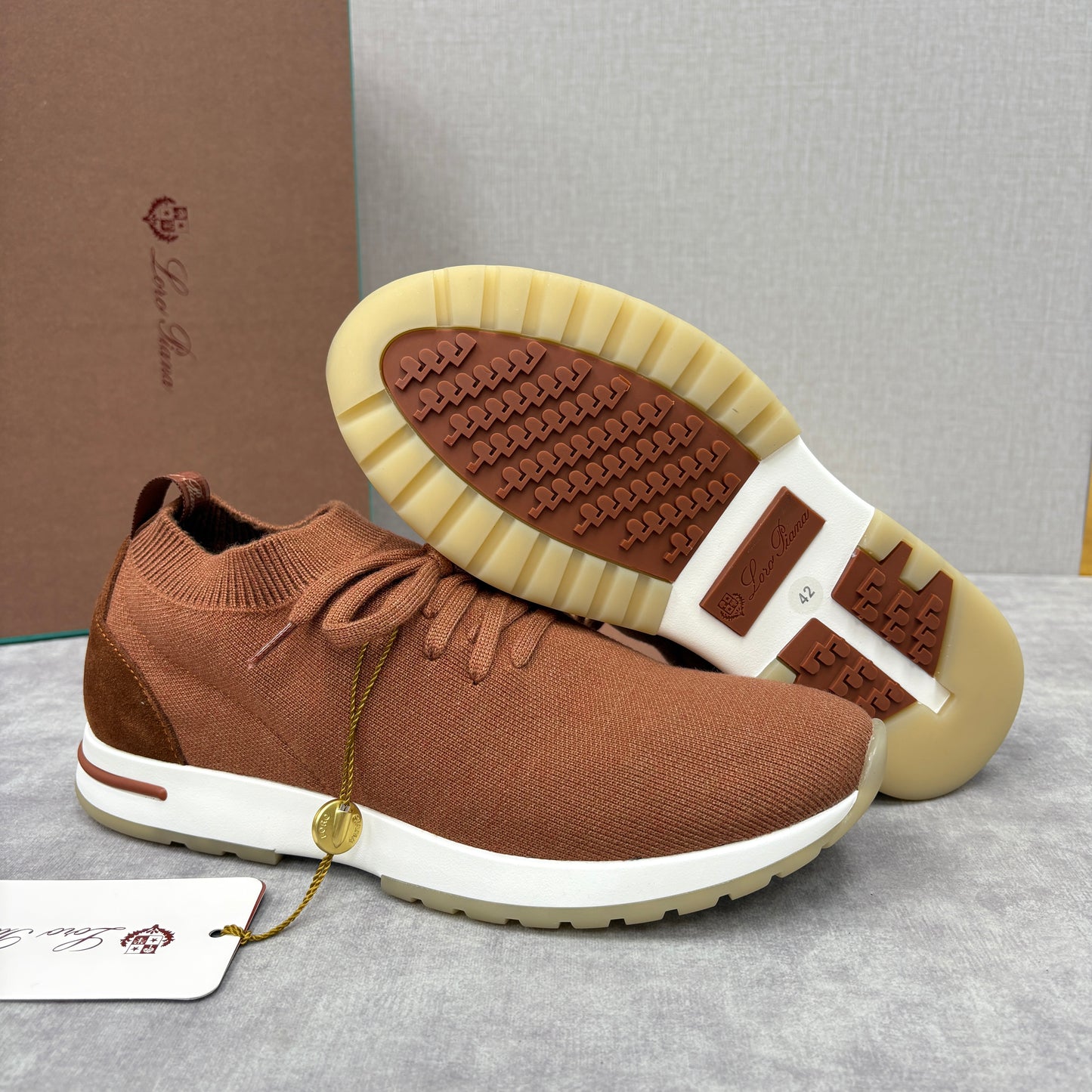 Brown, Blue Black and Grey Shoes - FashionHype.xyz