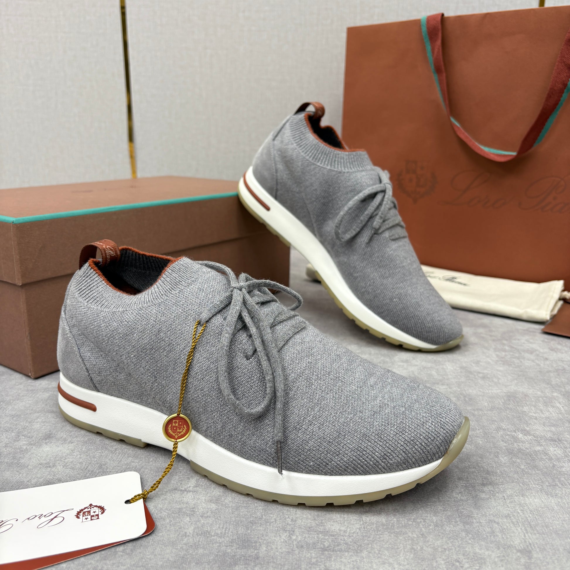 Brown, Blue Black and Grey Shoes - FashionHype.xyz