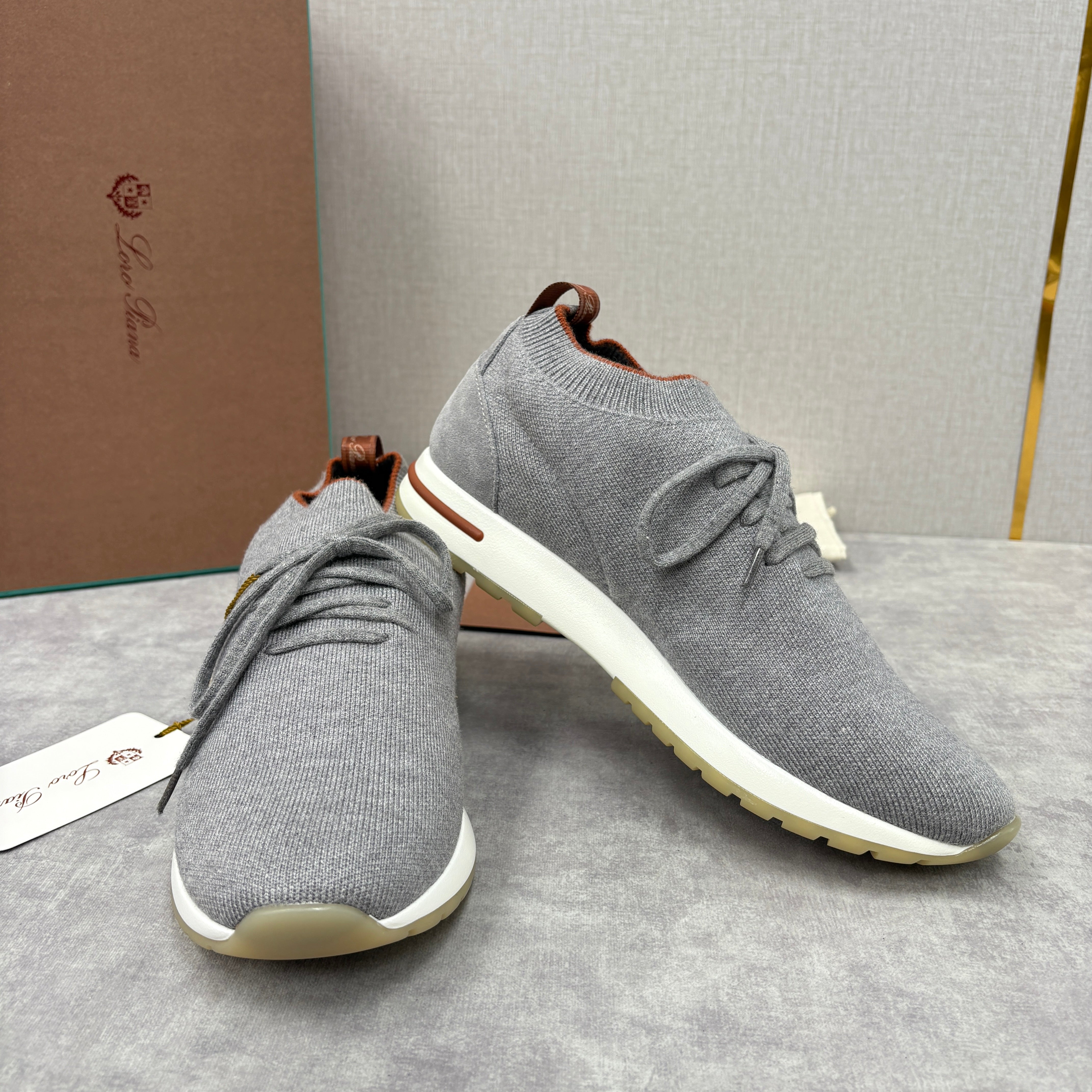 Brown, Blue Black and Grey Shoes - FashionHype.xyz