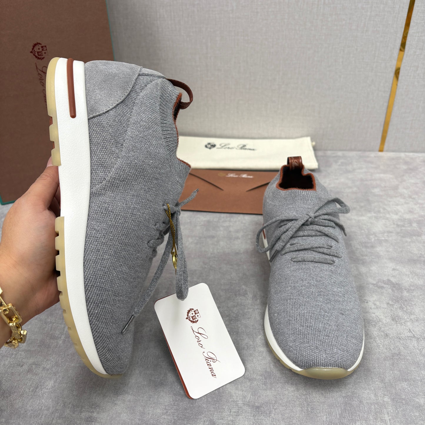 Brown, Blue Black and Grey Shoes - FashionHype.xyz