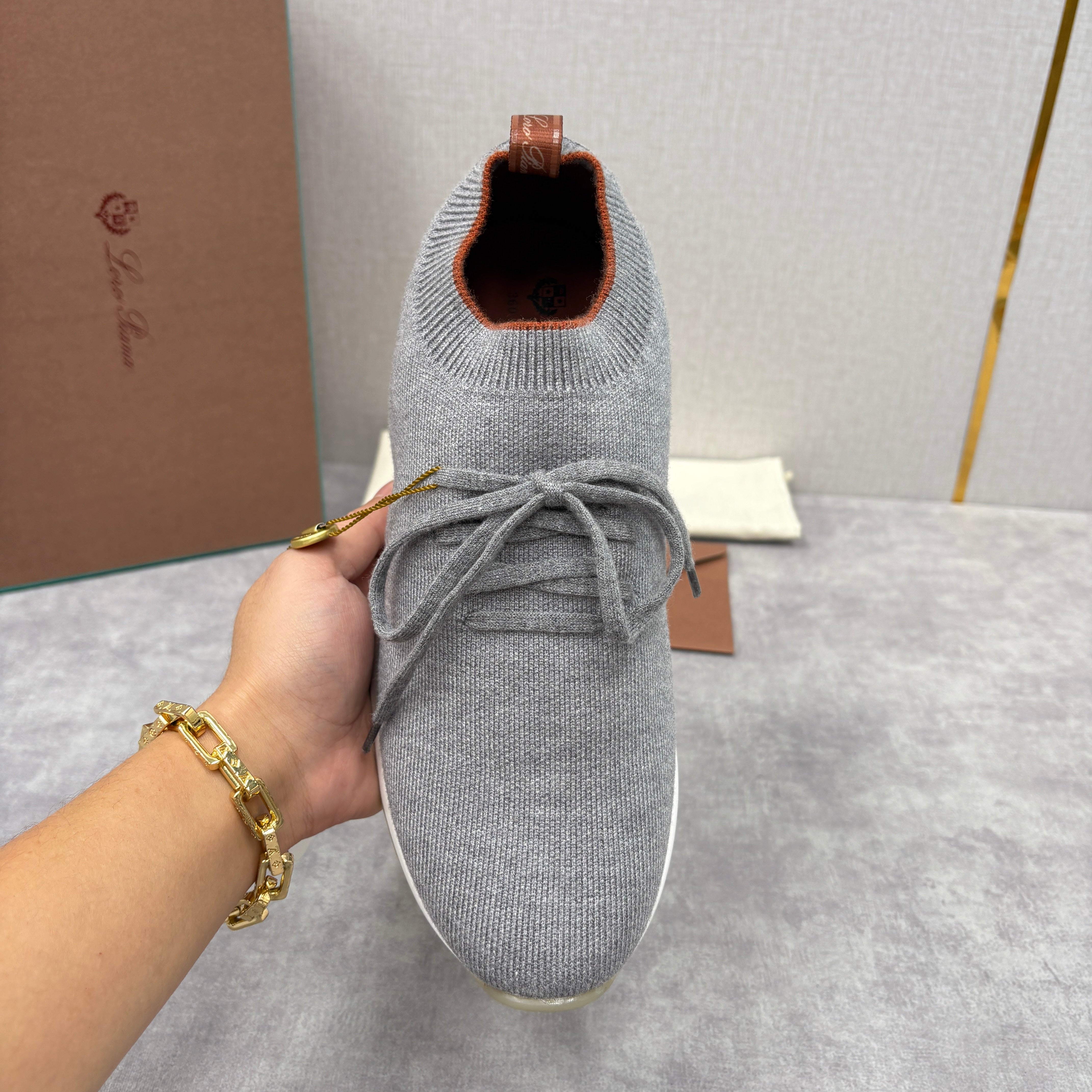 Brown, Blue Black and Grey Shoes - FashionHype.xyz