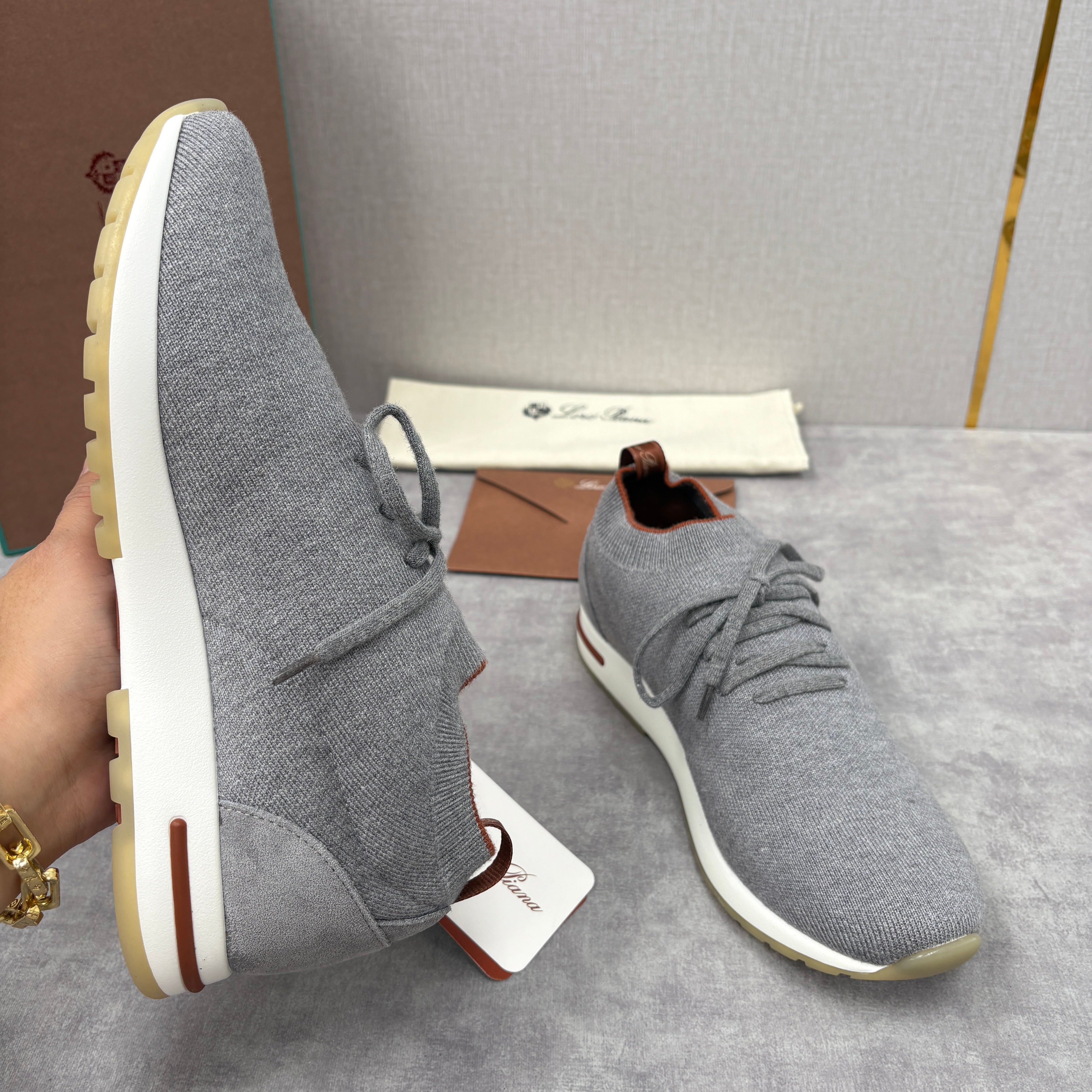 Brown, Blue Black and Grey Shoes - FashionHype.xyz