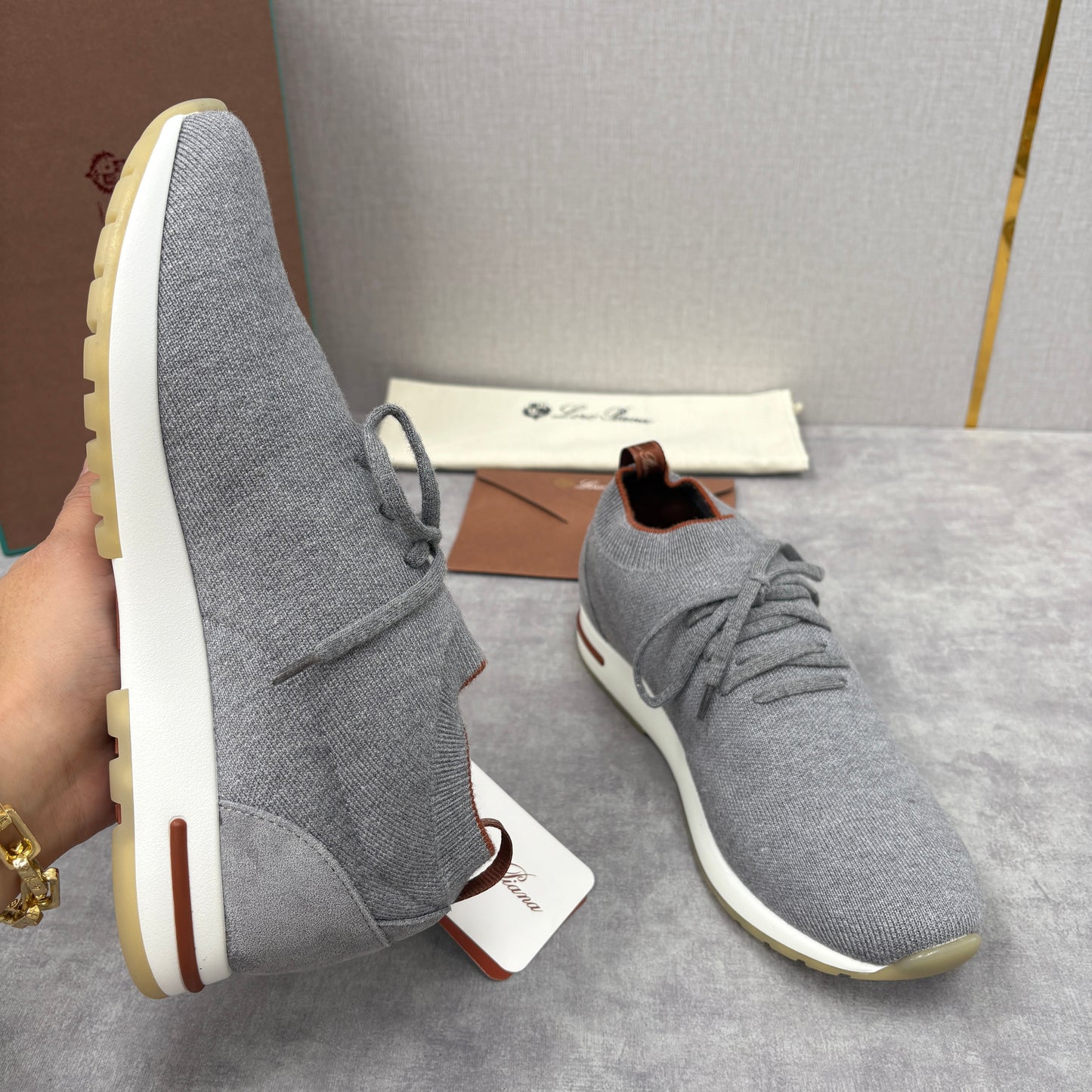 Brown, Blue Black and Grey Shoes - FashionHype.xyz