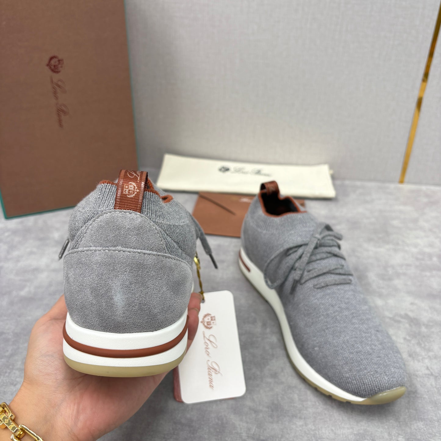 Brown, Blue Black and Grey Shoes - FashionHype.xyz