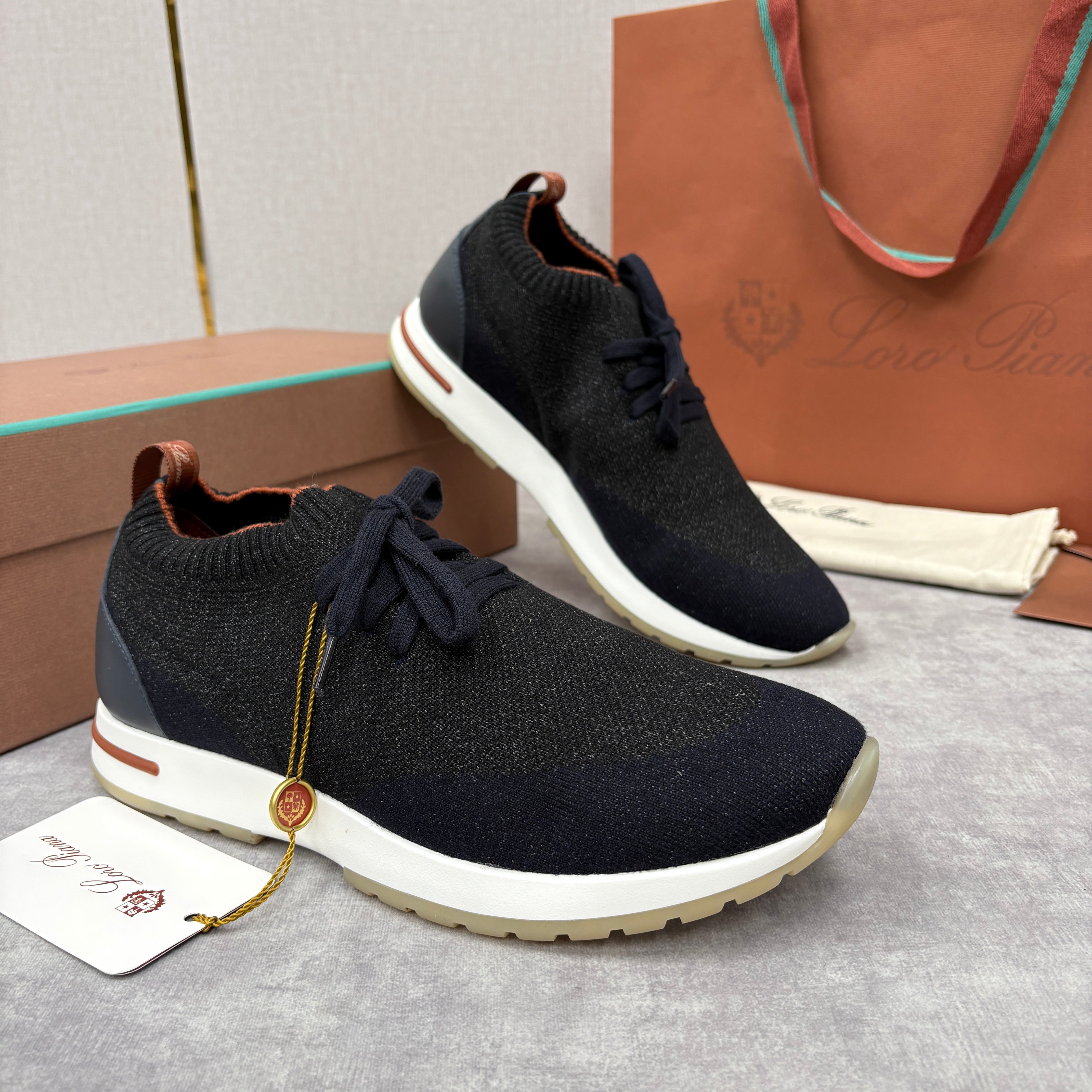 Brown, Blue Black and Grey Shoes - FashionHype.xyz