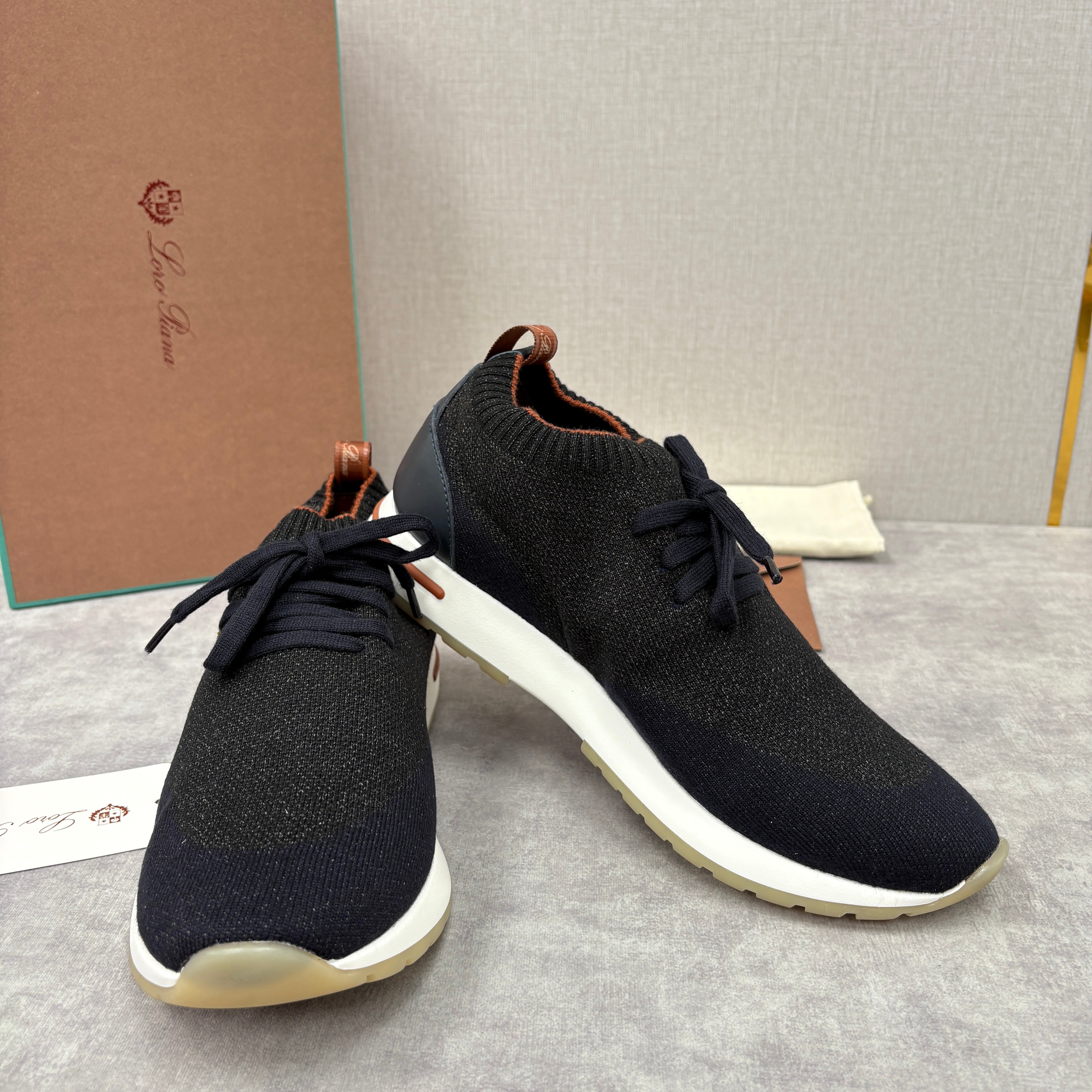 Brown, Blue Black and Grey Shoes - FashionHype.xyz